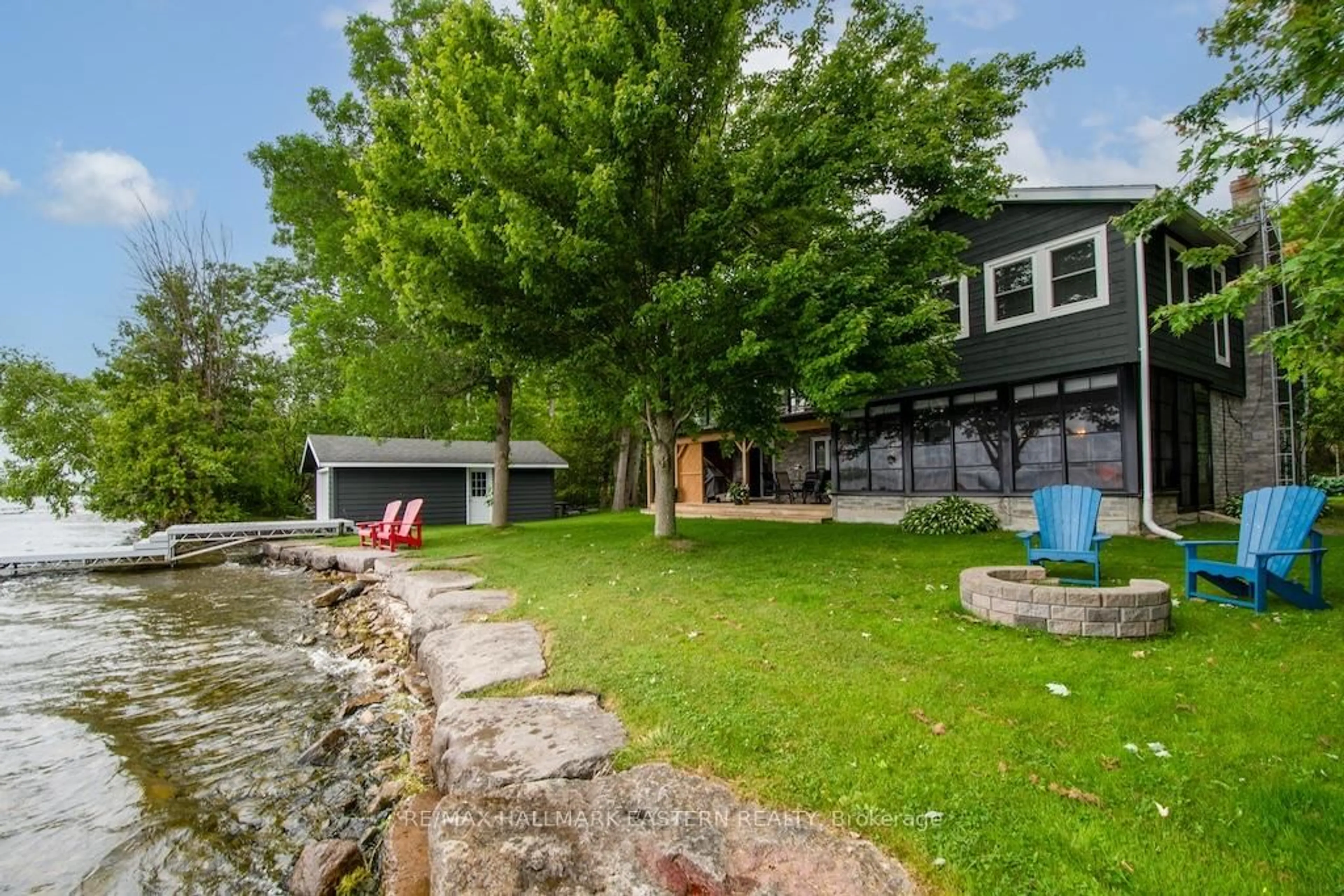 A pic from outside/outdoor area/front of a property/back of a property/a pic from drone, unknown for 135 Fire Route 72, Trent Lakes Ontario K0L 1J0