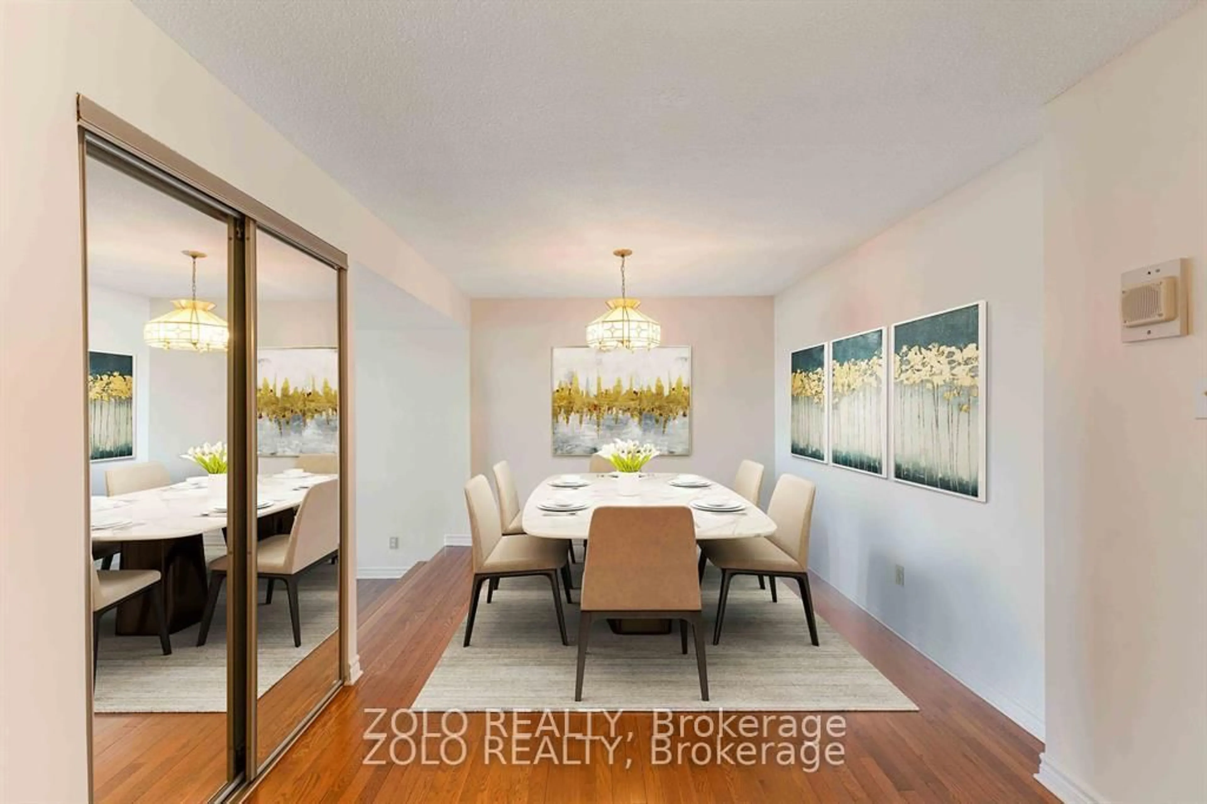 Dining room, wood/laminate floor for 415 Greenview Ave #201, Ottawa Ontario K2B 8G5