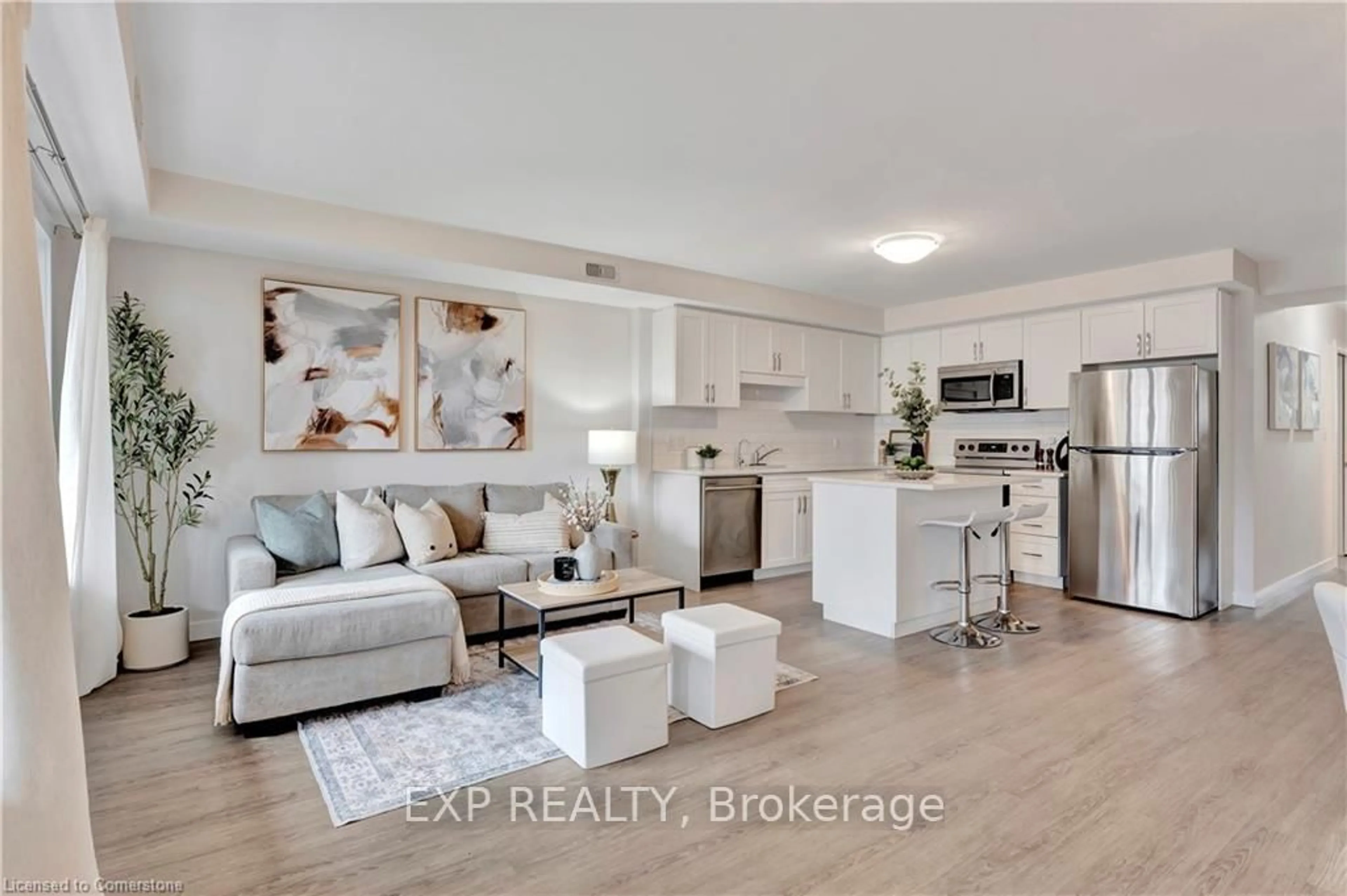 Open concept kitchen, unknown for 166 Rochefort St #E, Kitchener Ontario N2R 0P5