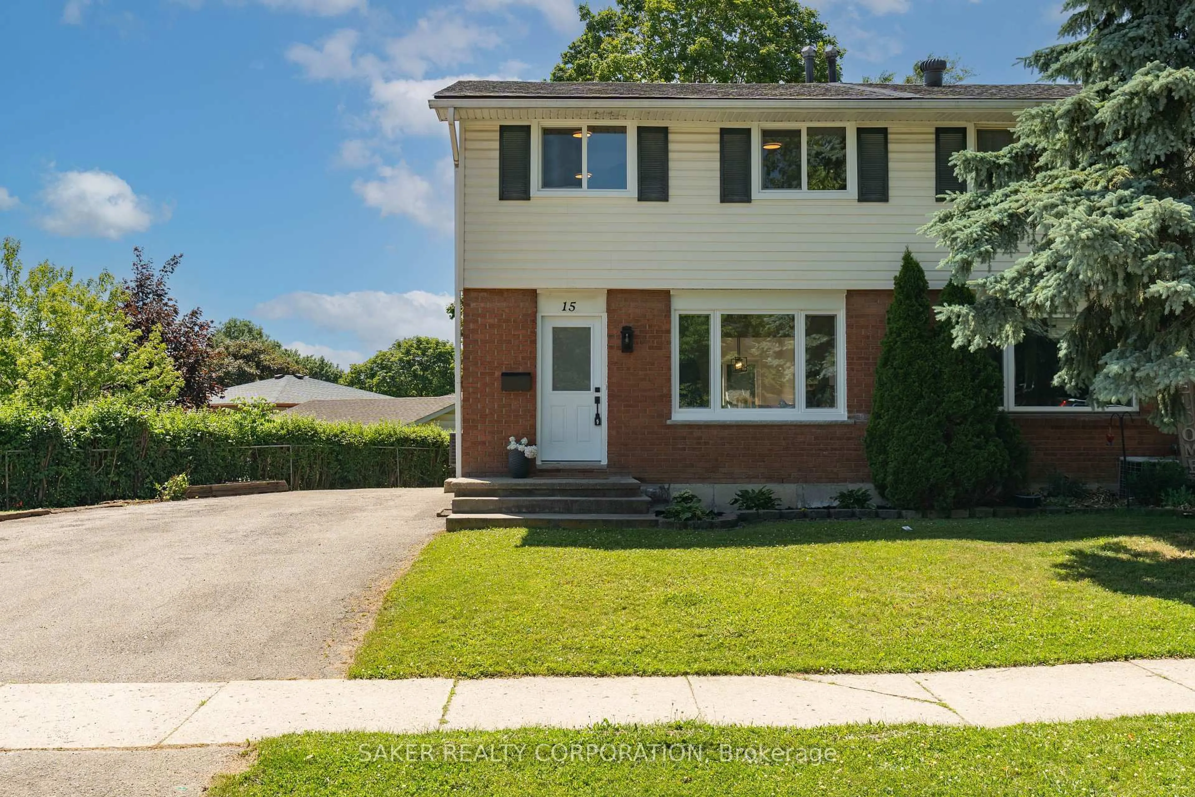 Home with brick exterior material, street for 15 Vincent Cres, London South Ontario N6C 4X9