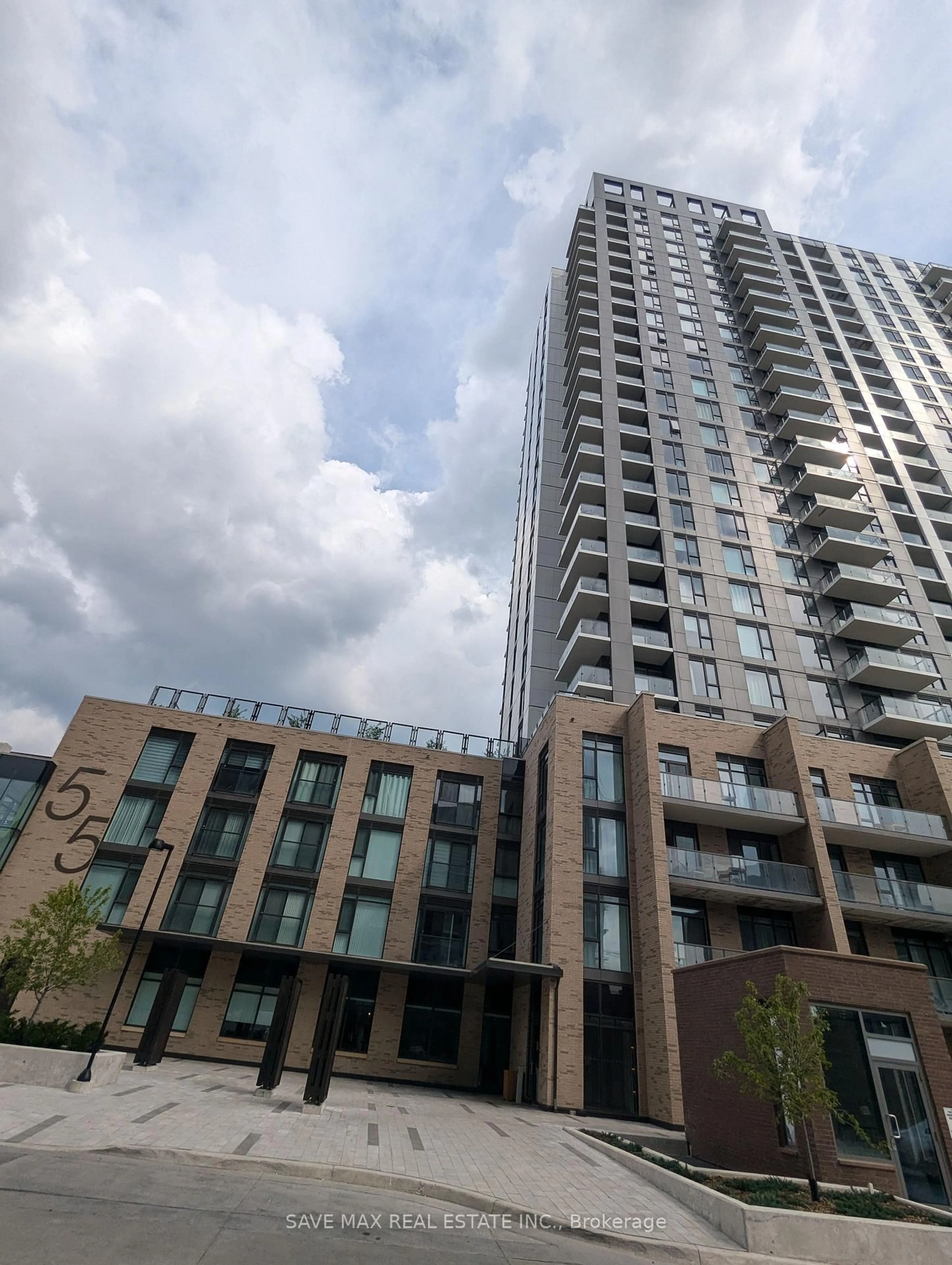 A pic from outside/outdoor area/front of a property/back of a property/a pic from drone, unknown for 55 Duke St #2309, Kitchener Ontario N2H 0C9