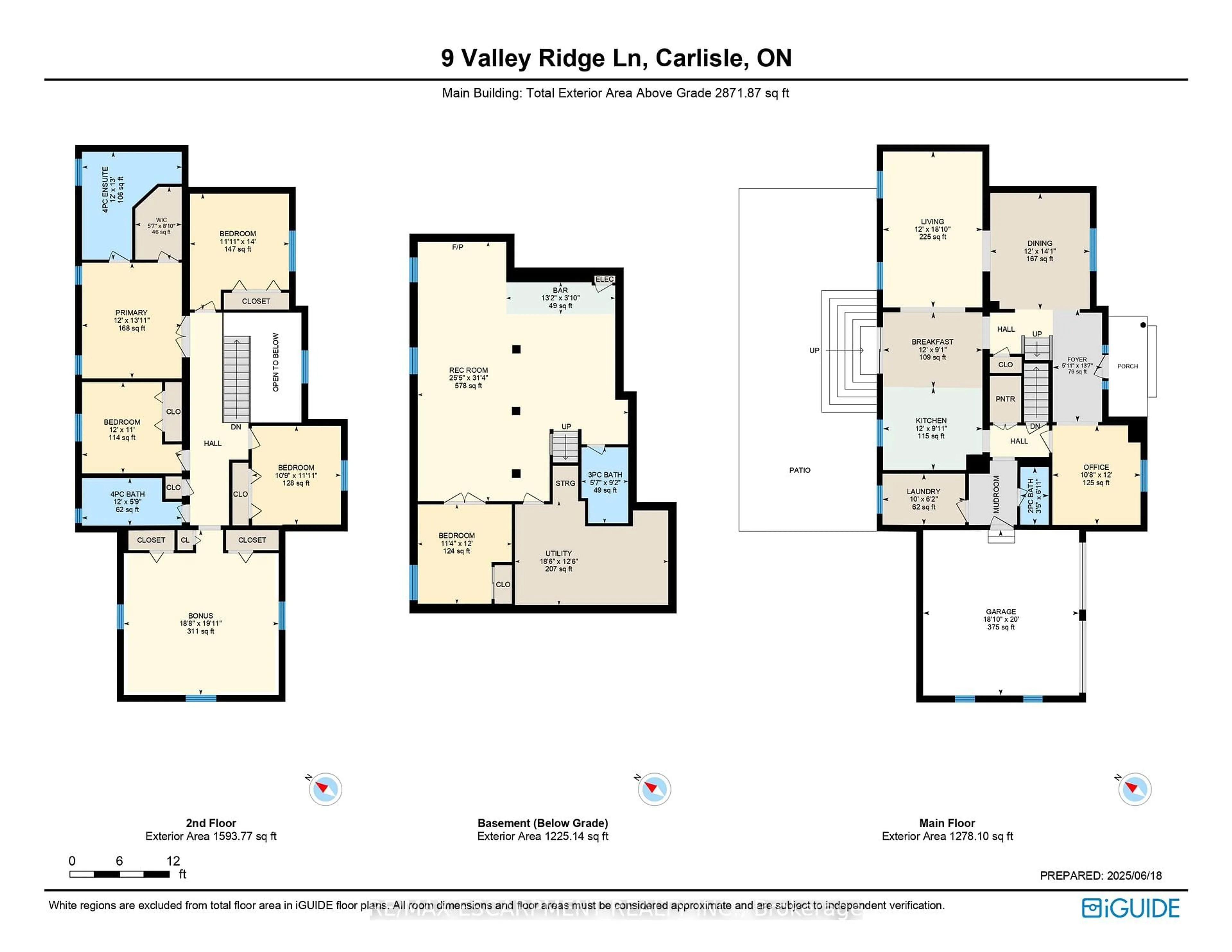 Floor plan for 9 Valley Ridge Lane, Hamilton Ontario L8N 2Z7