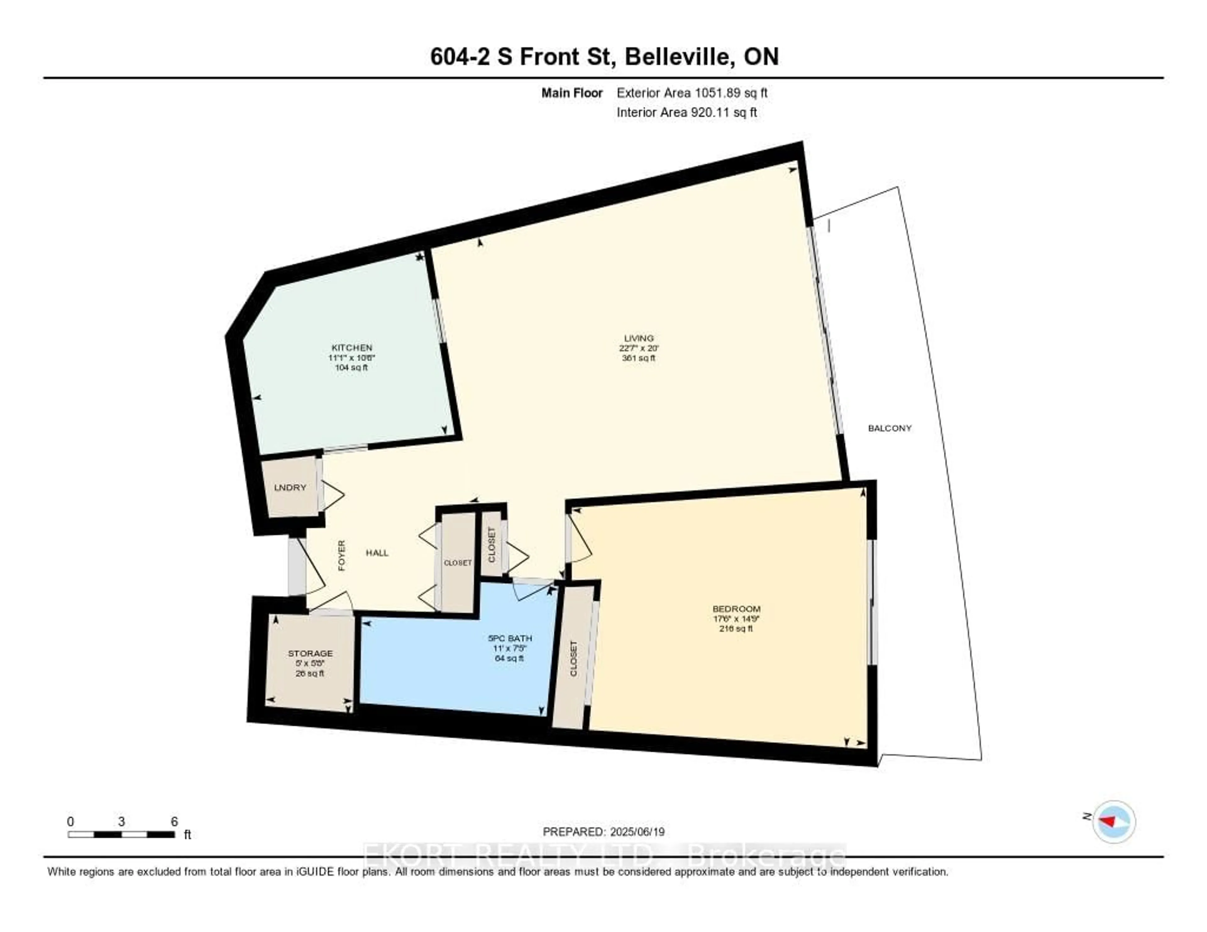 Floor plan for 2 South Front St #604, Belleville Ontario K8N 5K7