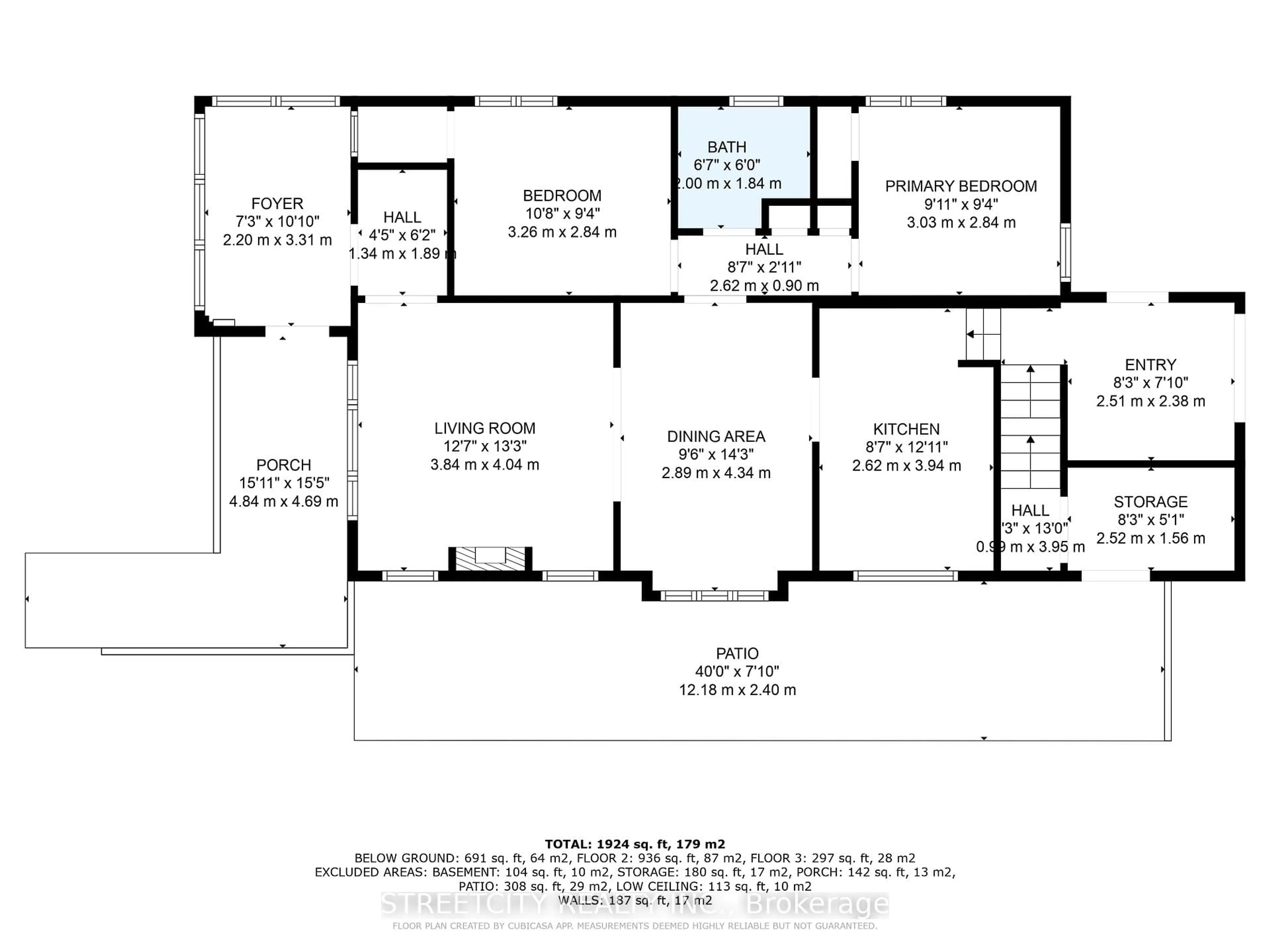 Floor plan for 418 Ashland Ave, London East Ontario N5W 4G3