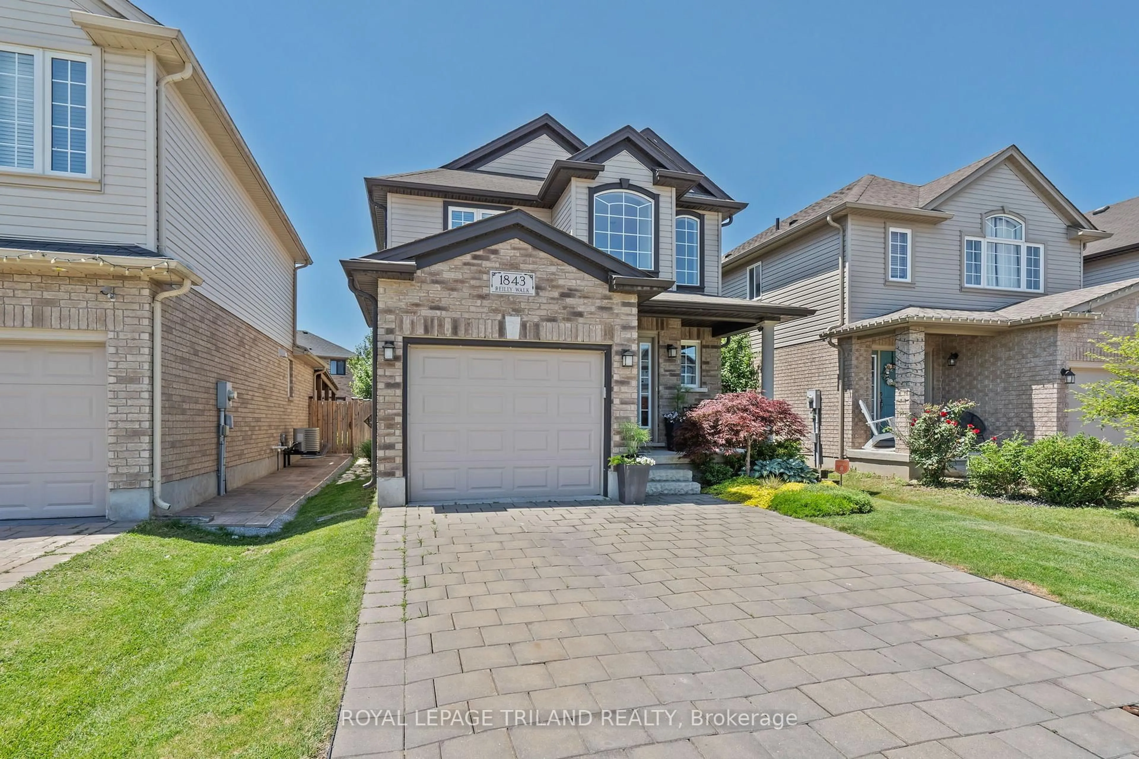 Home with brick exterior material, street for 1843 Reilly Walk, London North Ontario N5X 0C8