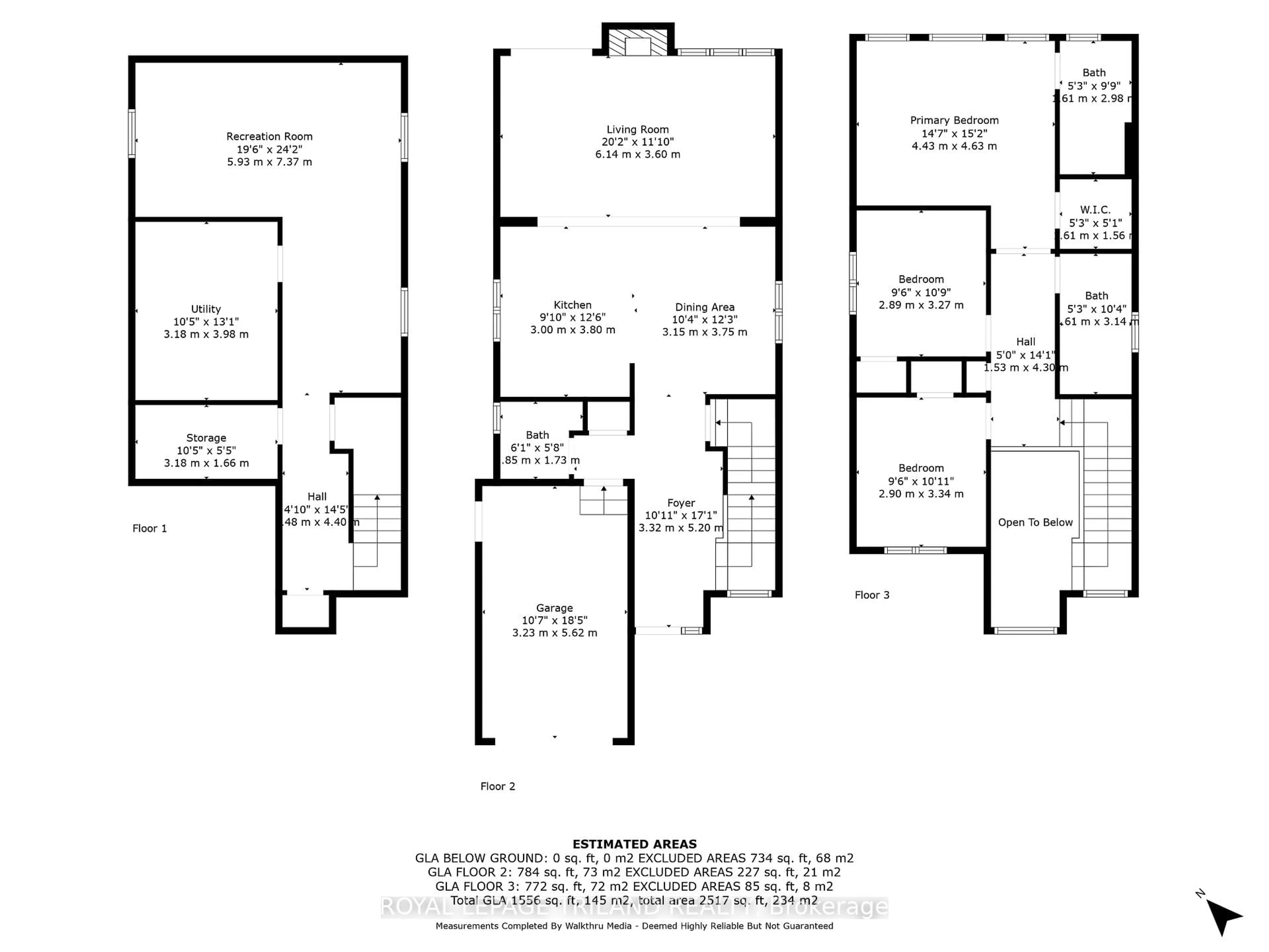 Floor plan for 1843 Reilly Walk, London North Ontario N5X 0C8