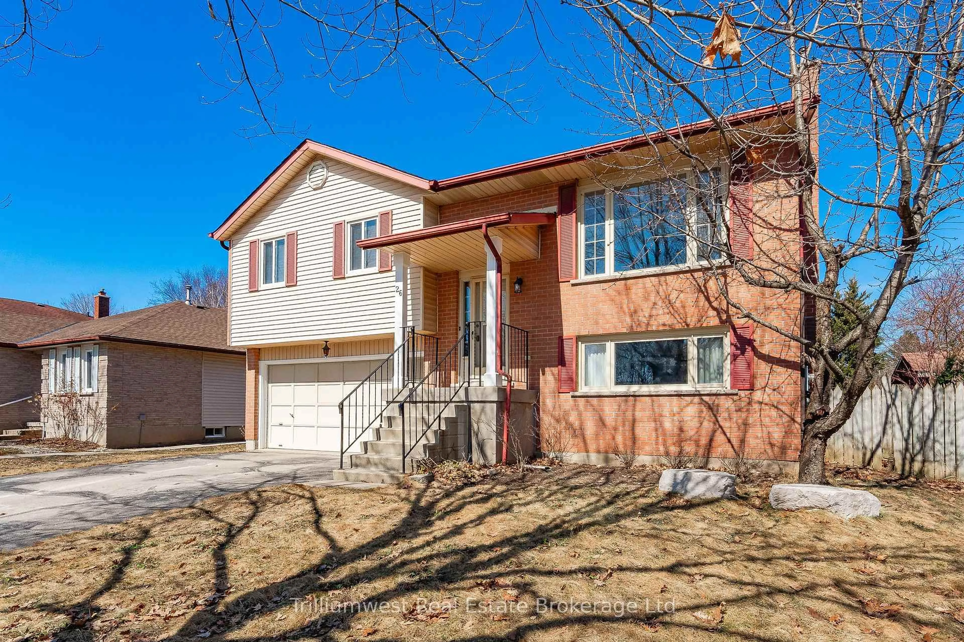 Home with brick exterior material, street for 26 Brazolot Dr, Guelph Ontario N1G 4K8