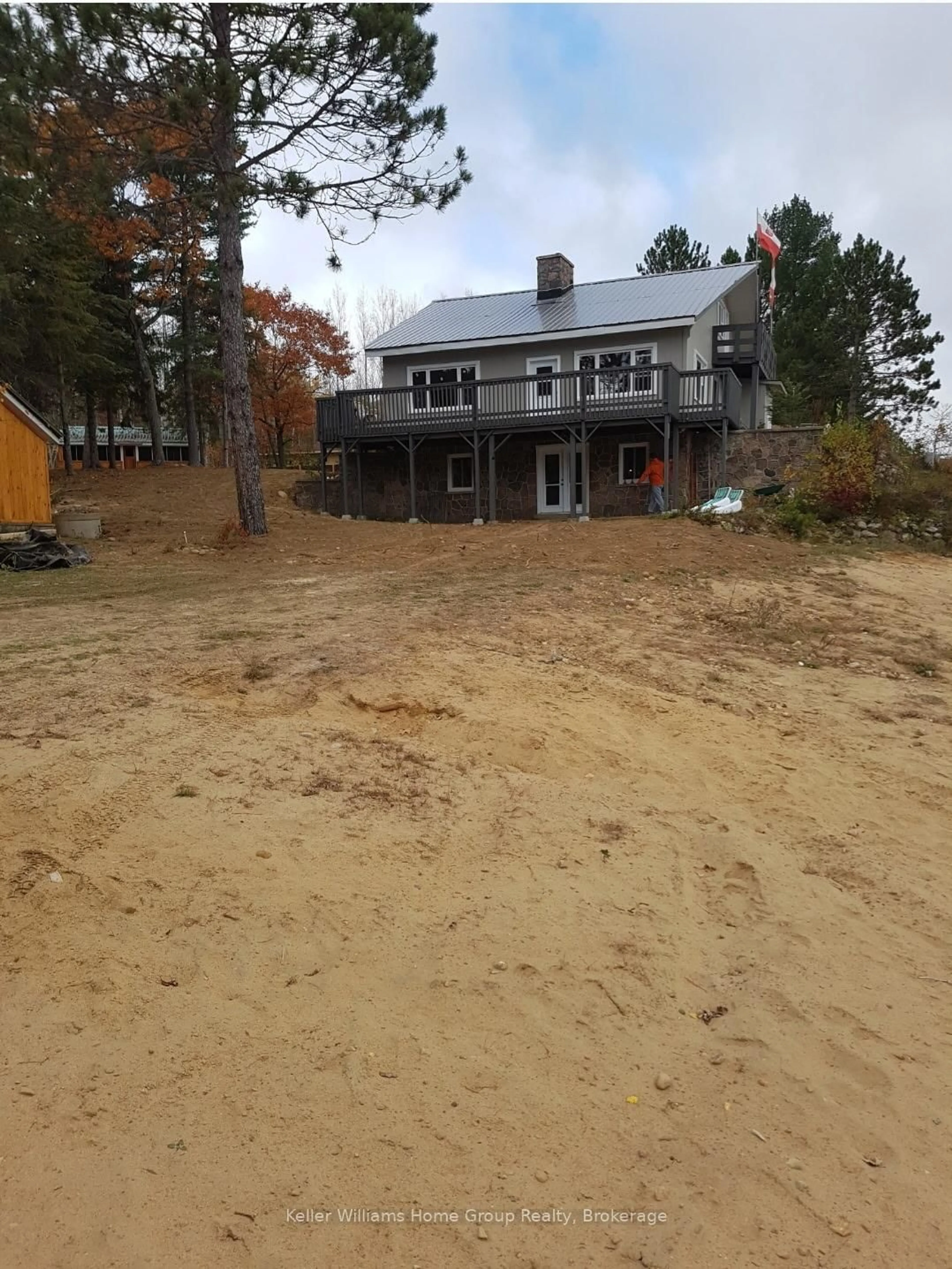 A pic from outside/outdoor area/front of a property/back of a property/a pic from drone, building for 682 Long Lake Rd, Whitney Ontario K0J 2M0