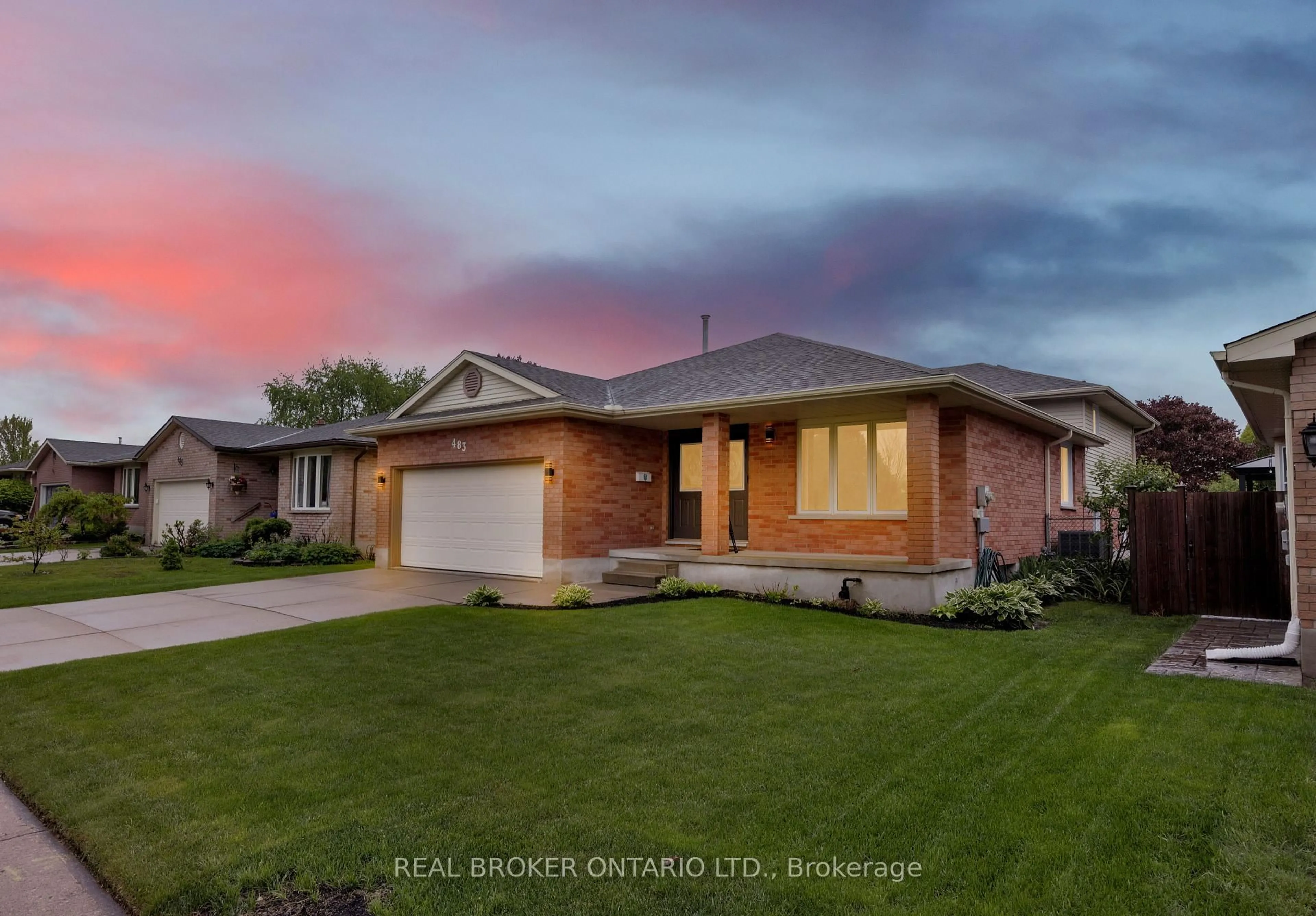 Home with brick exterior material, street for 483 Northlake Dr, Waterloo Ontario N2V 2A4