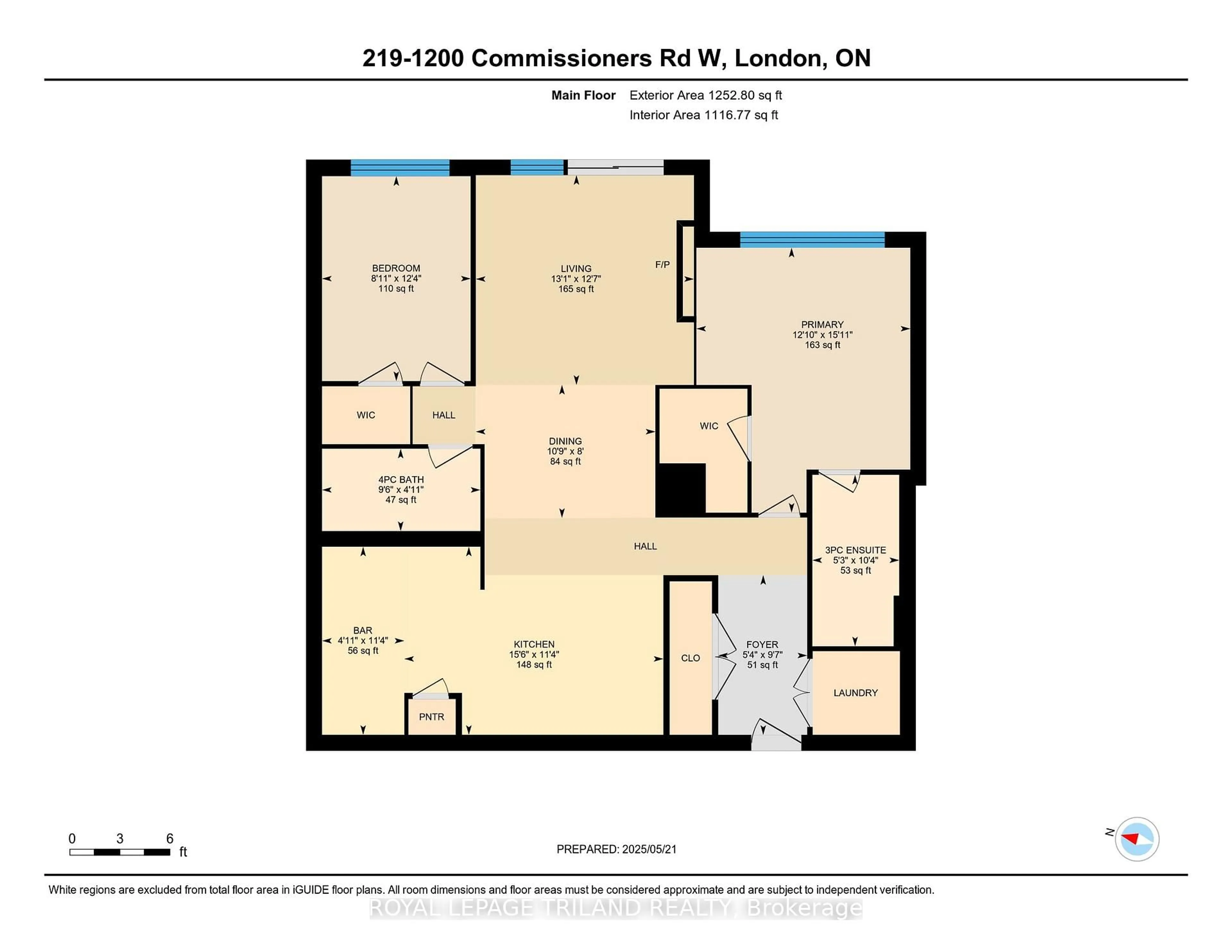 Floor plan for 1200 Commissioners Rd #219, London South Ontario N6K 0J7