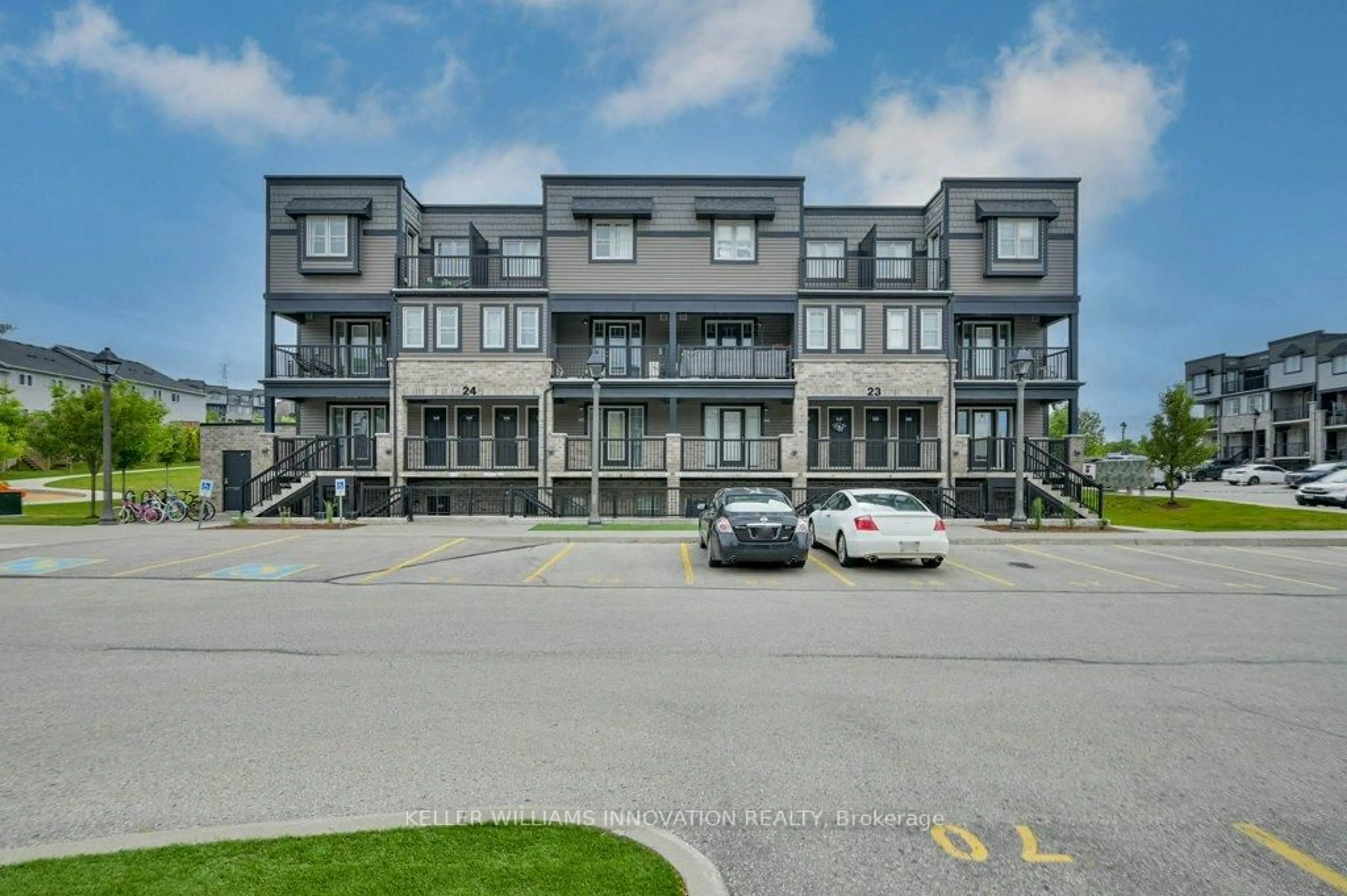 A pic from outside/outdoor area/front of a property/back of a property/a pic from drone, unknown for 1989 Ottawa St #24B, Kitchener Ontario N2E 0G7