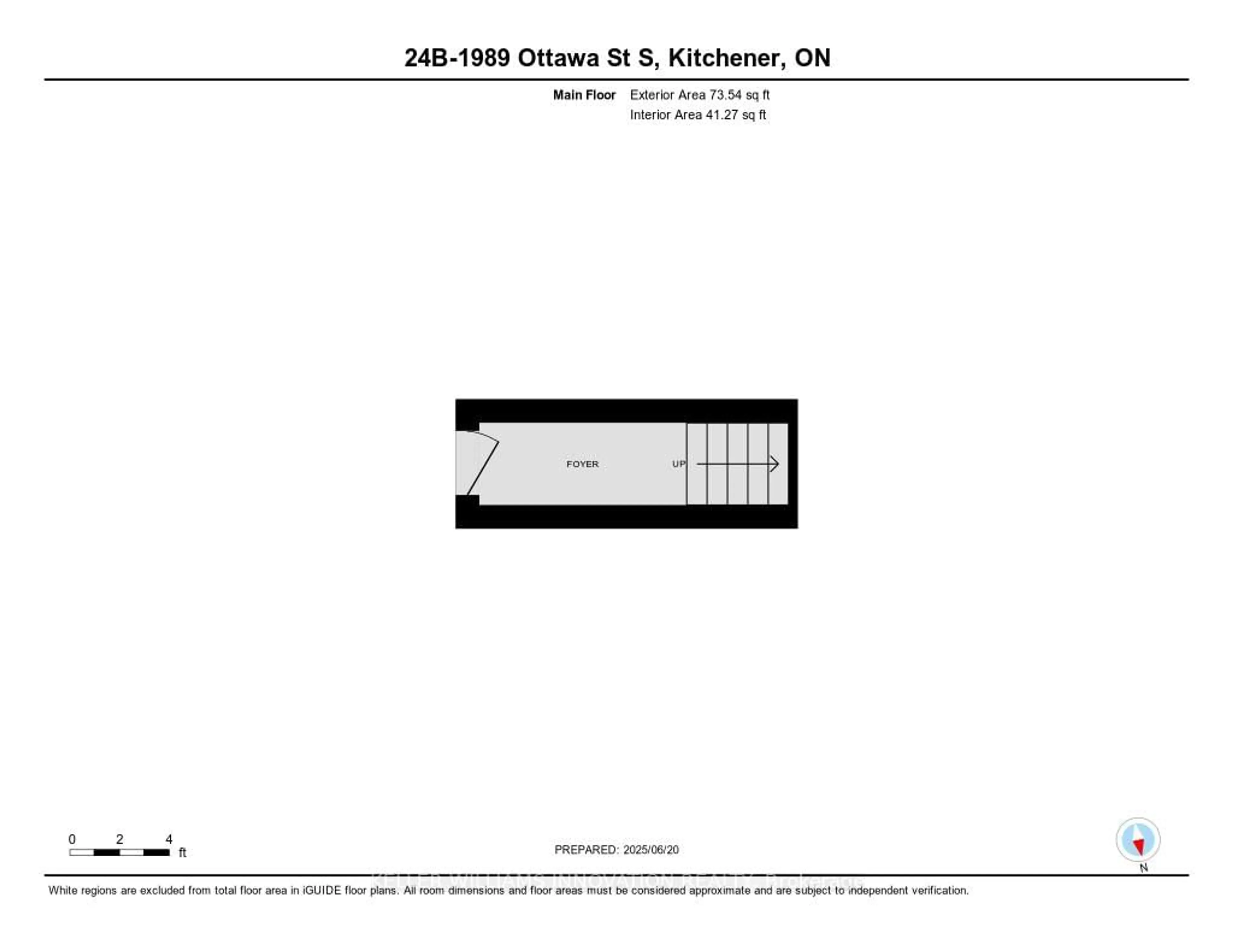 Floor plan for 1989 Ottawa St #24B, Kitchener Ontario N2E 0G7