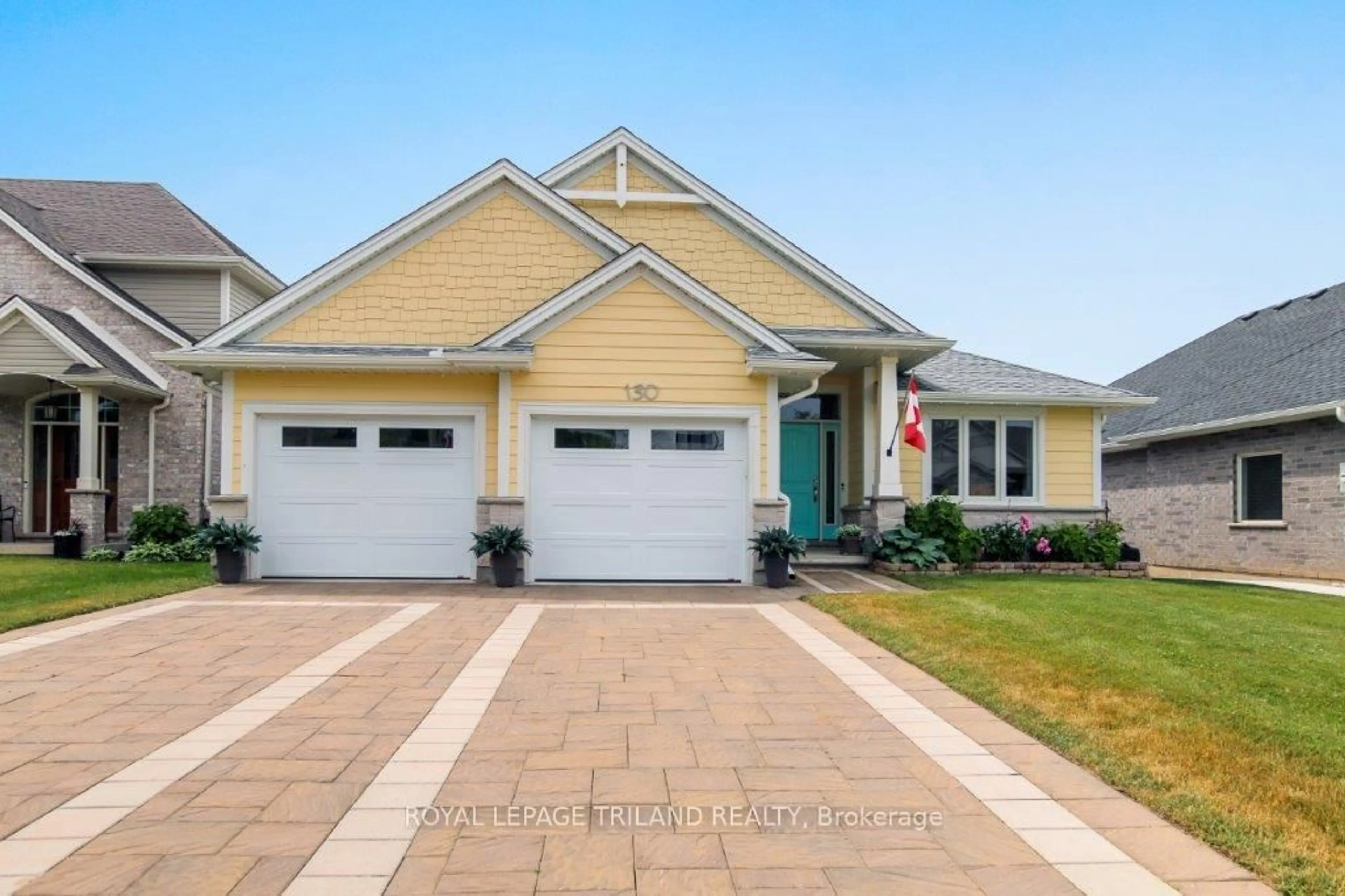 Home with vinyl exterior material, street for 130 Old Field Lane, Central Elgin Ontario N5L 0A9