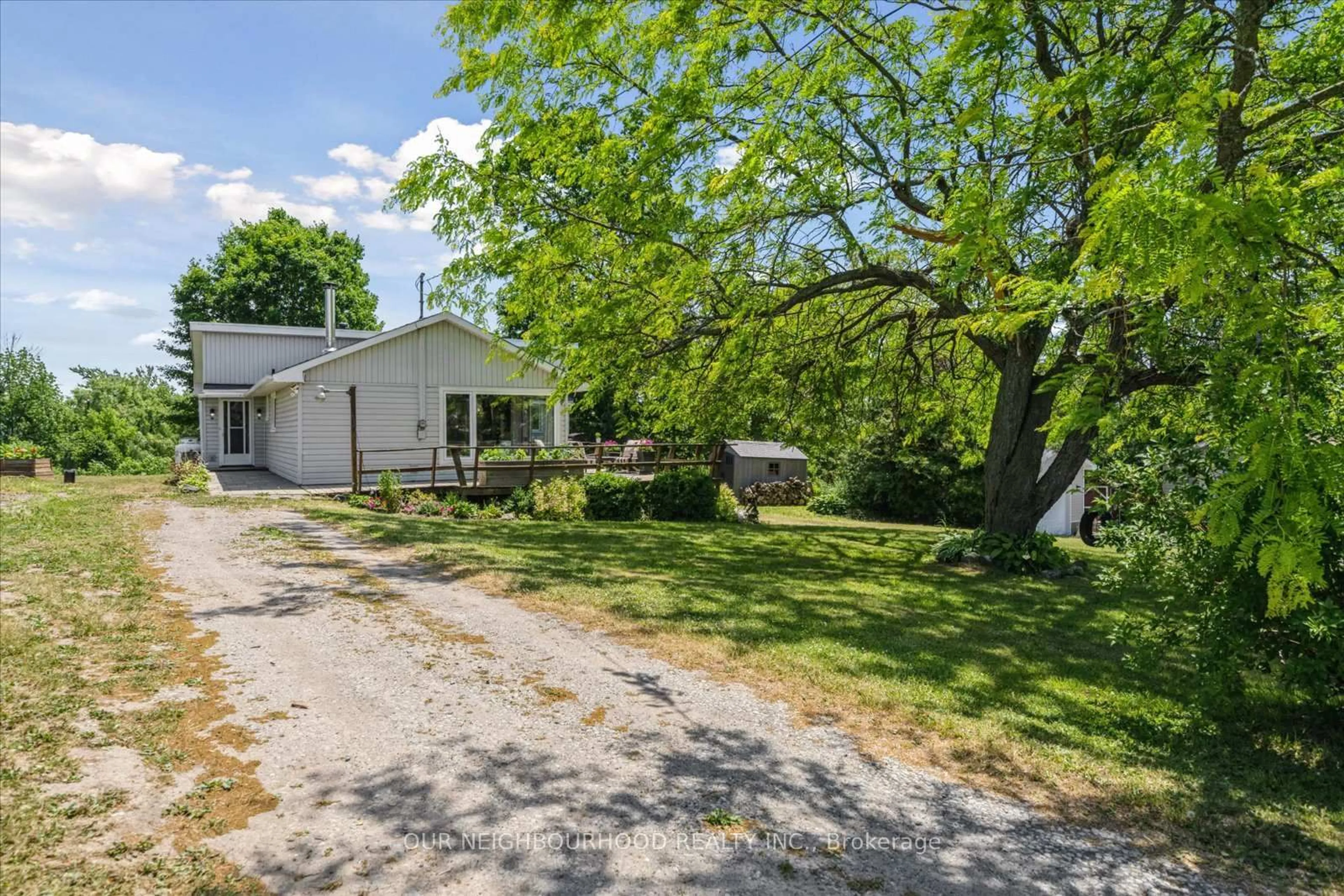 A pic from outside/outdoor area/front of a property/back of a property/a pic from drone, street for 309 Indian Tr, Asphodel-Norwood Ontario K0L 1Y0
