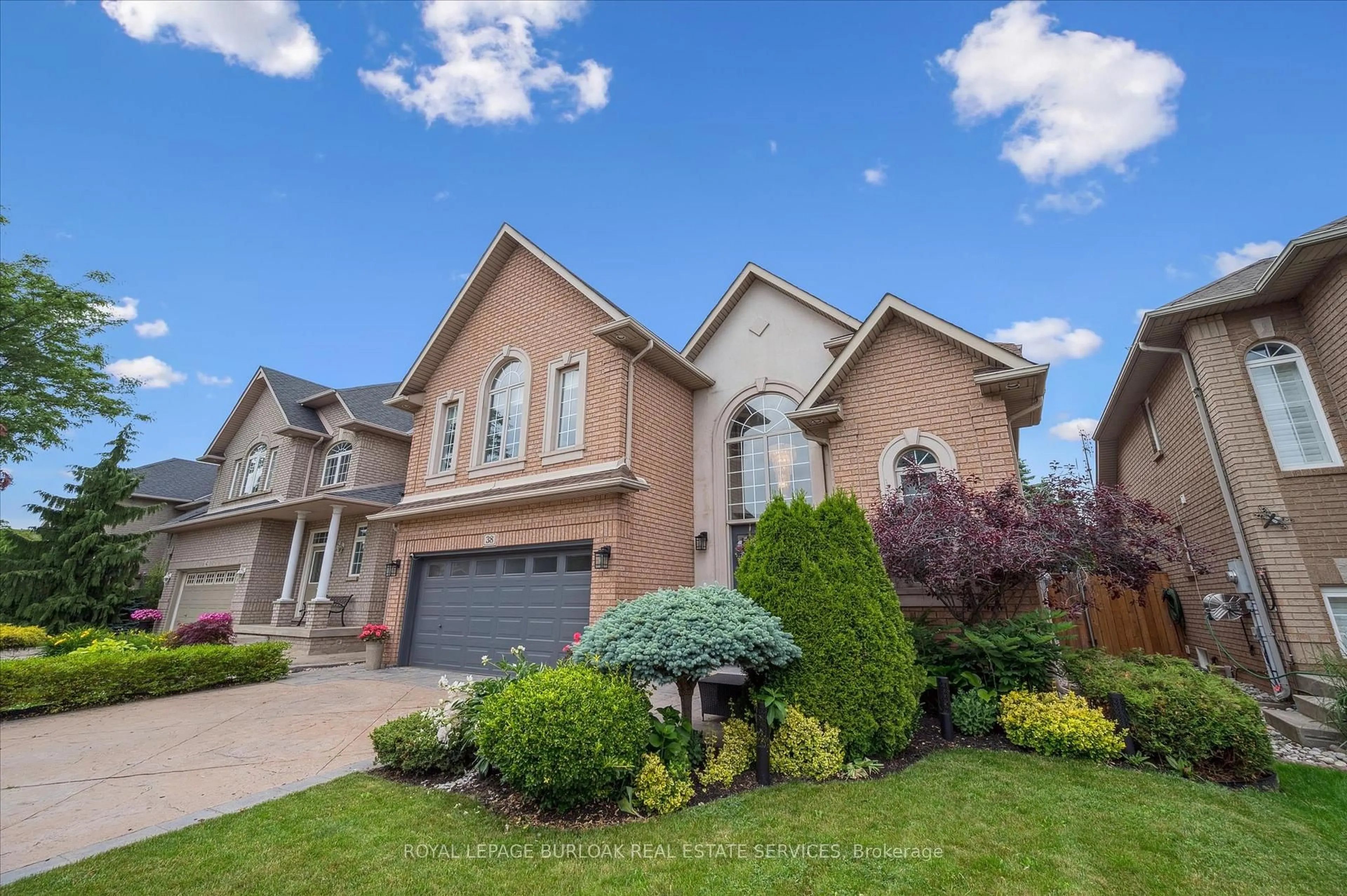 Home with brick exterior material, street for 38 Surrey Dr, Hamilton Ontario L9K 1L9