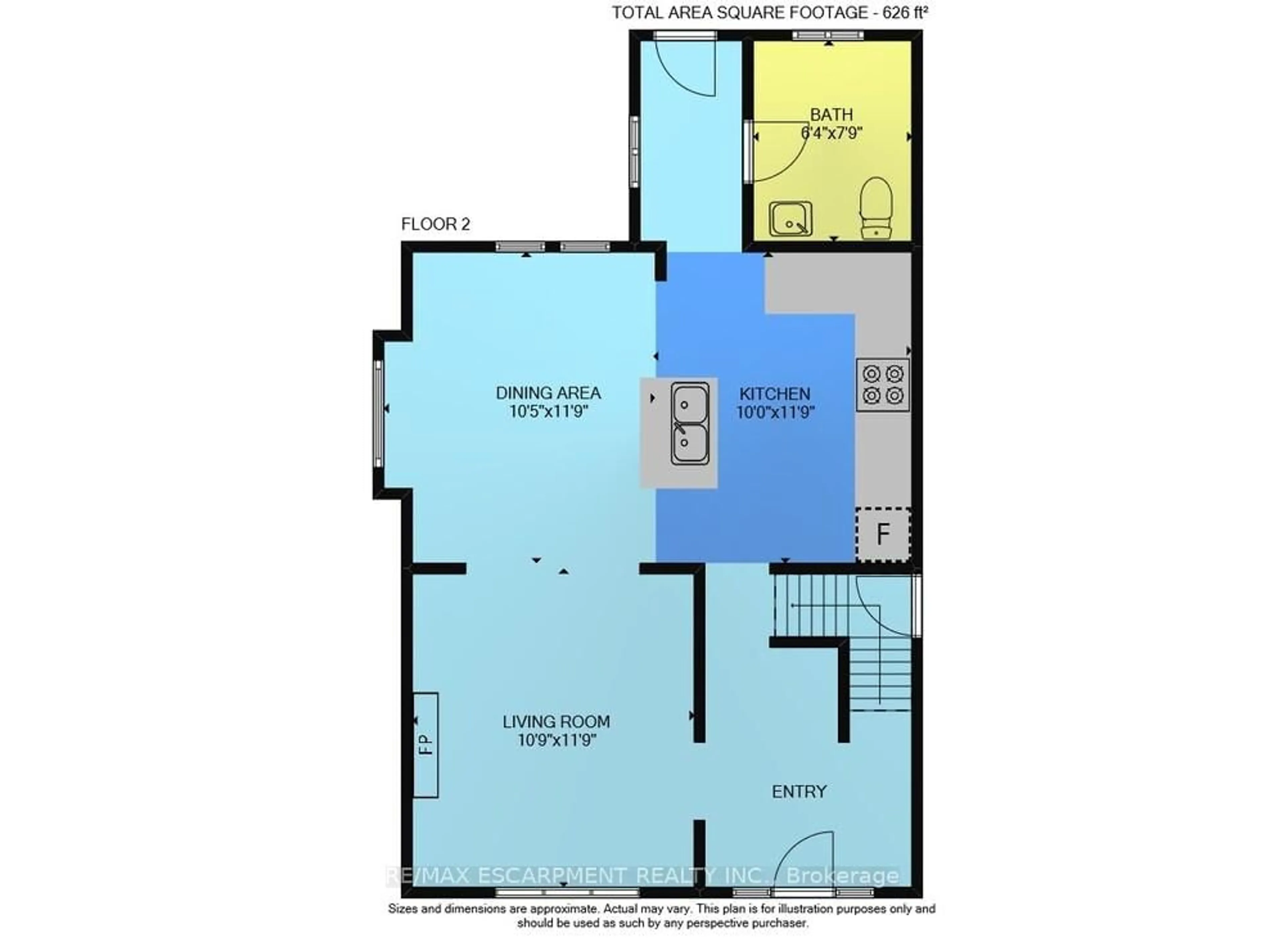 Floor plan for 145 Prospect St, Hamilton Ontario L8L 6X8