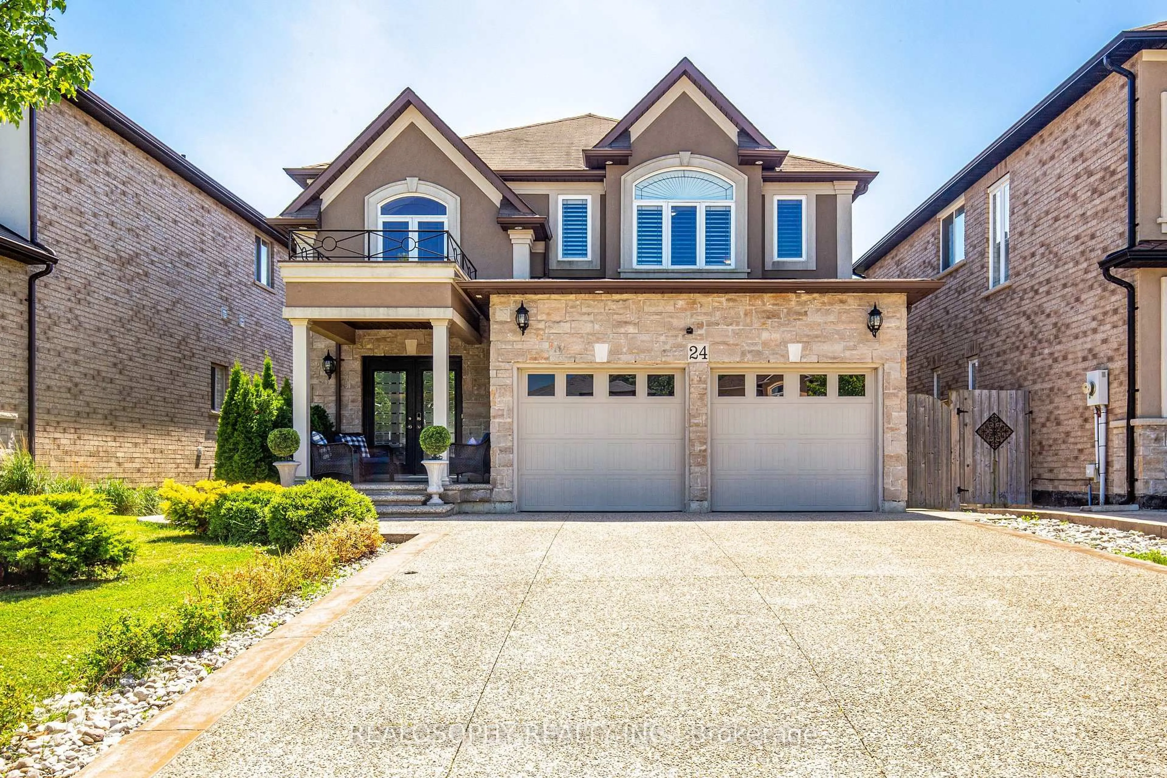 Home with brick exterior material, street for 24 Mona Lisa Crt, Hamilton Ontario L9B 0C5