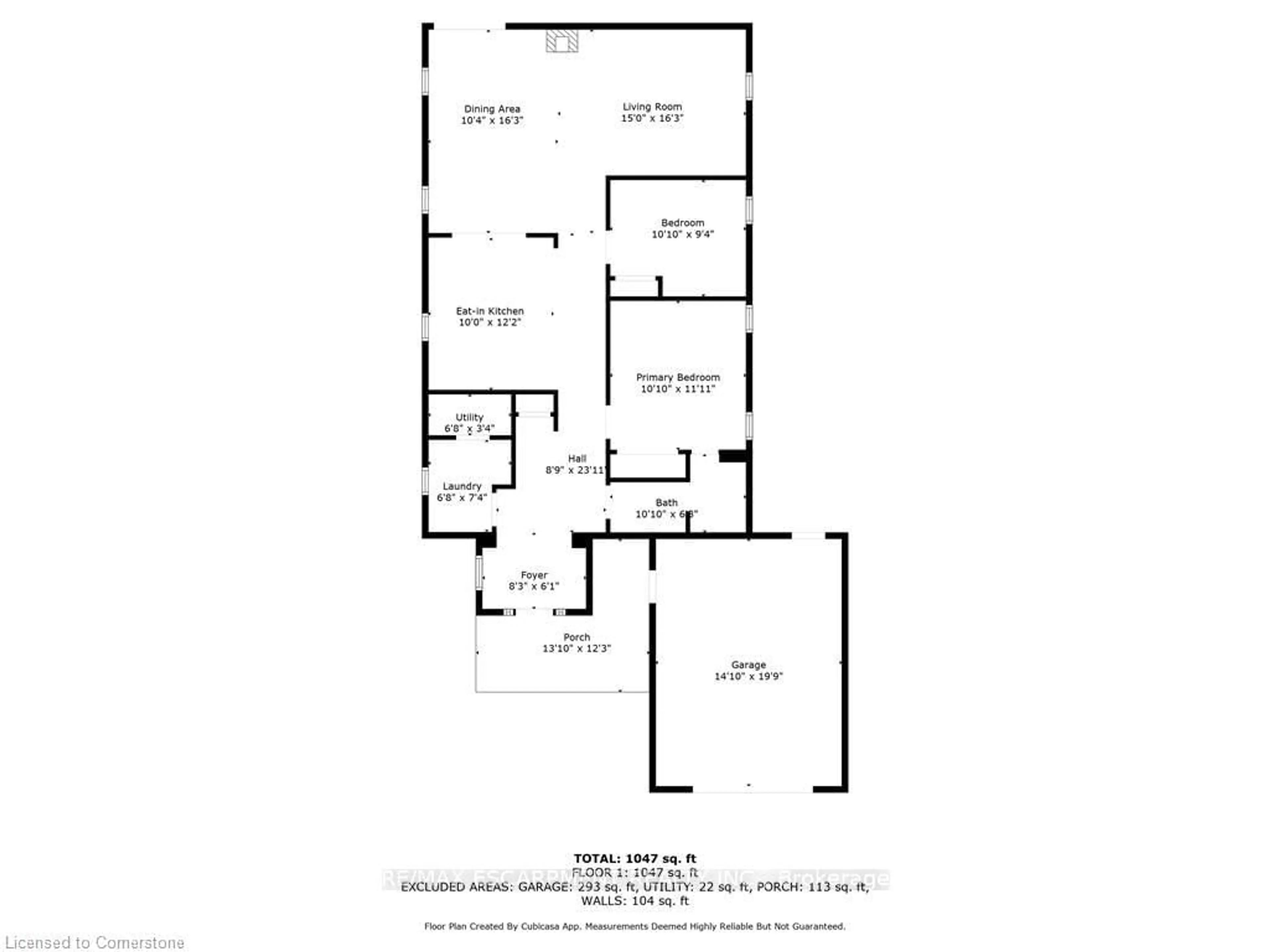 Floor plan for 238 West 15th St, Hamilton Ontario L9C 4B5