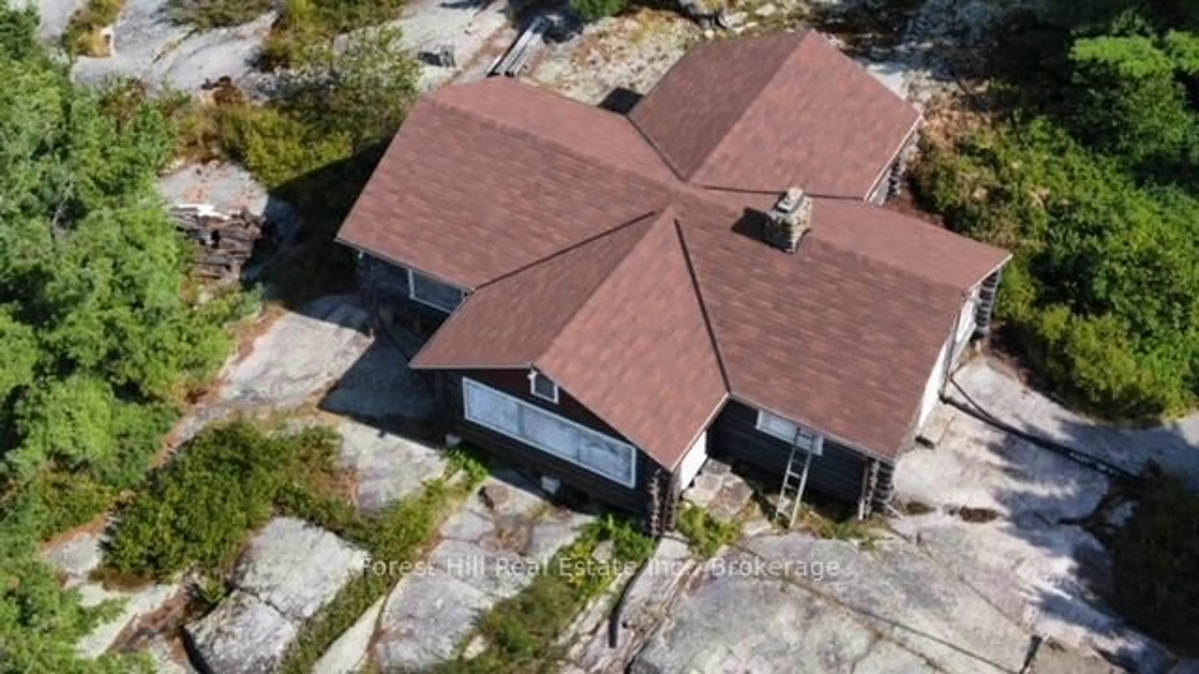 A pic from outside/outdoor area/front of a property/back of a property/a pic from drone, building for 1 Cash Island D328 Island, Parry Sound Remote Area Ontario P0G 0A2