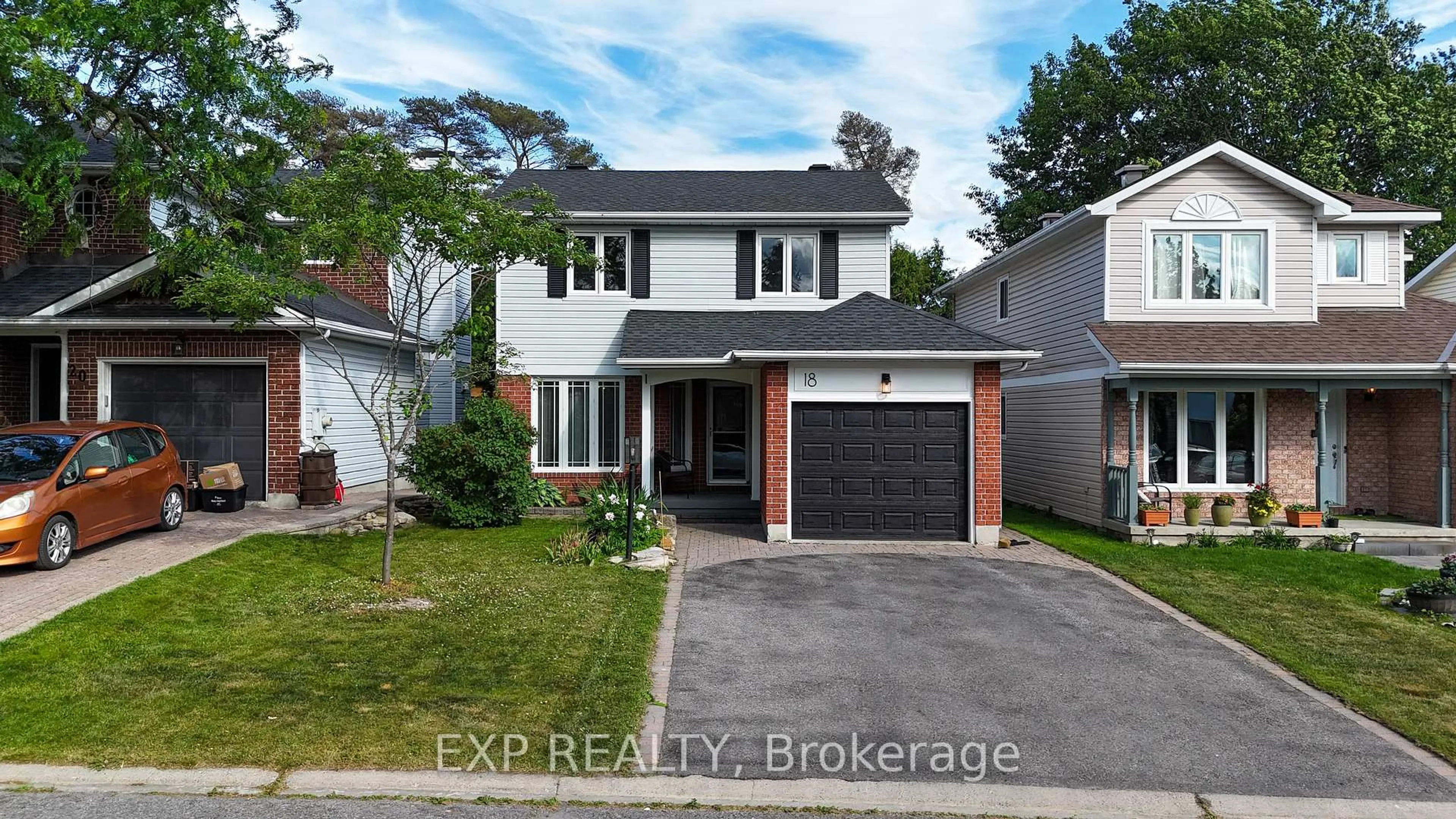 Home with brick exterior material, street for 18 Hawley Cres, Ottawa Ontario K2M 1T3