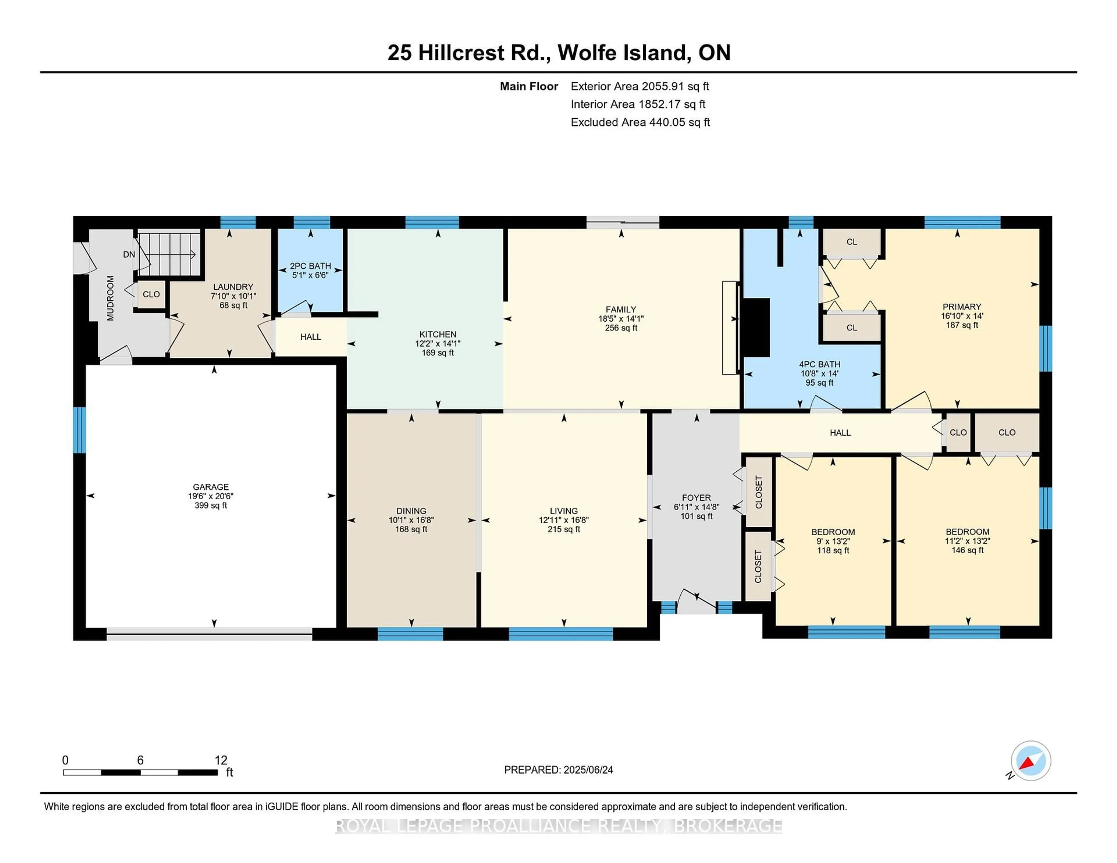 Floor plan for 25 Hillcrest Rd, Wolfe Island Ontario K0H 2Y0