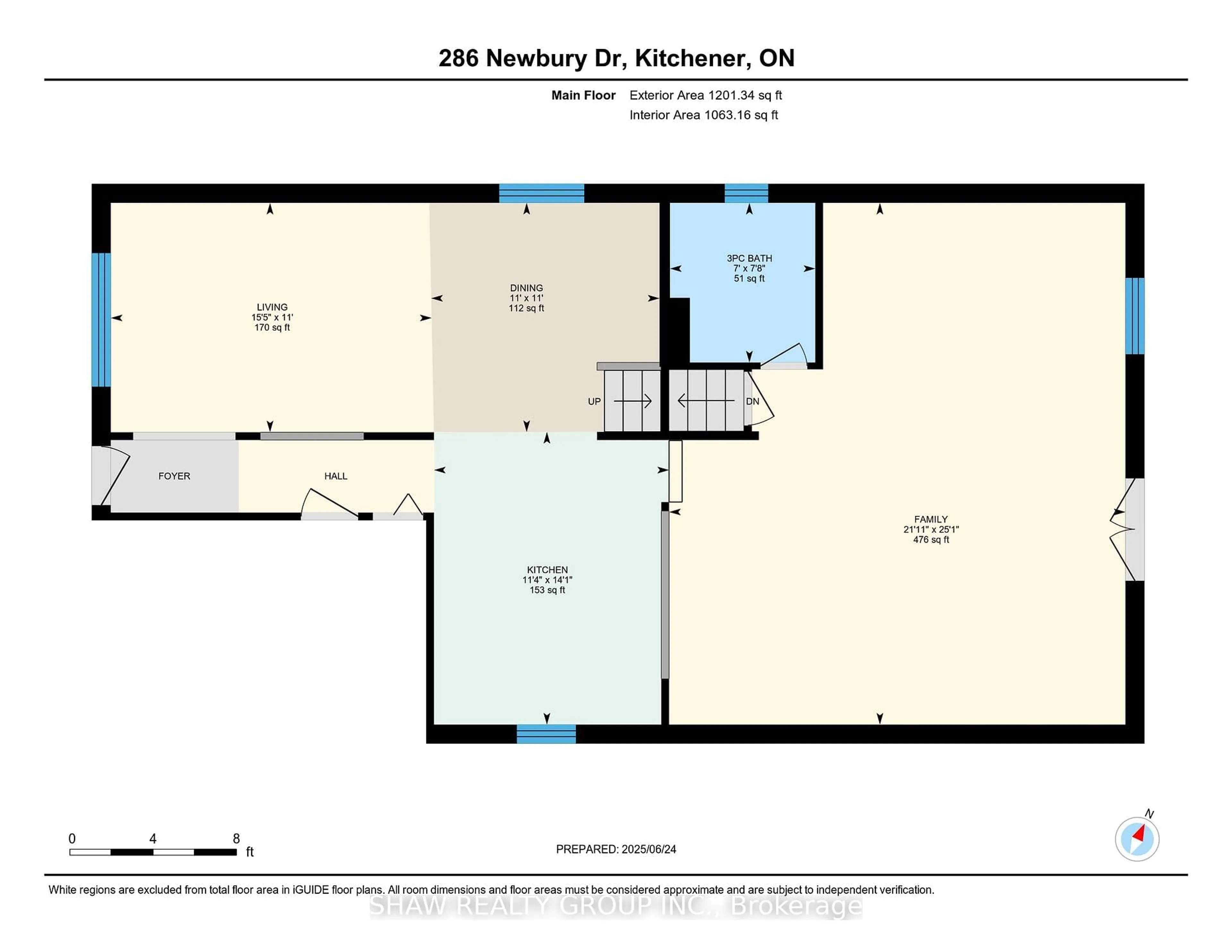 Floor plan for 286 Newbury Dr, Kitchener Ontario N2N 3A3