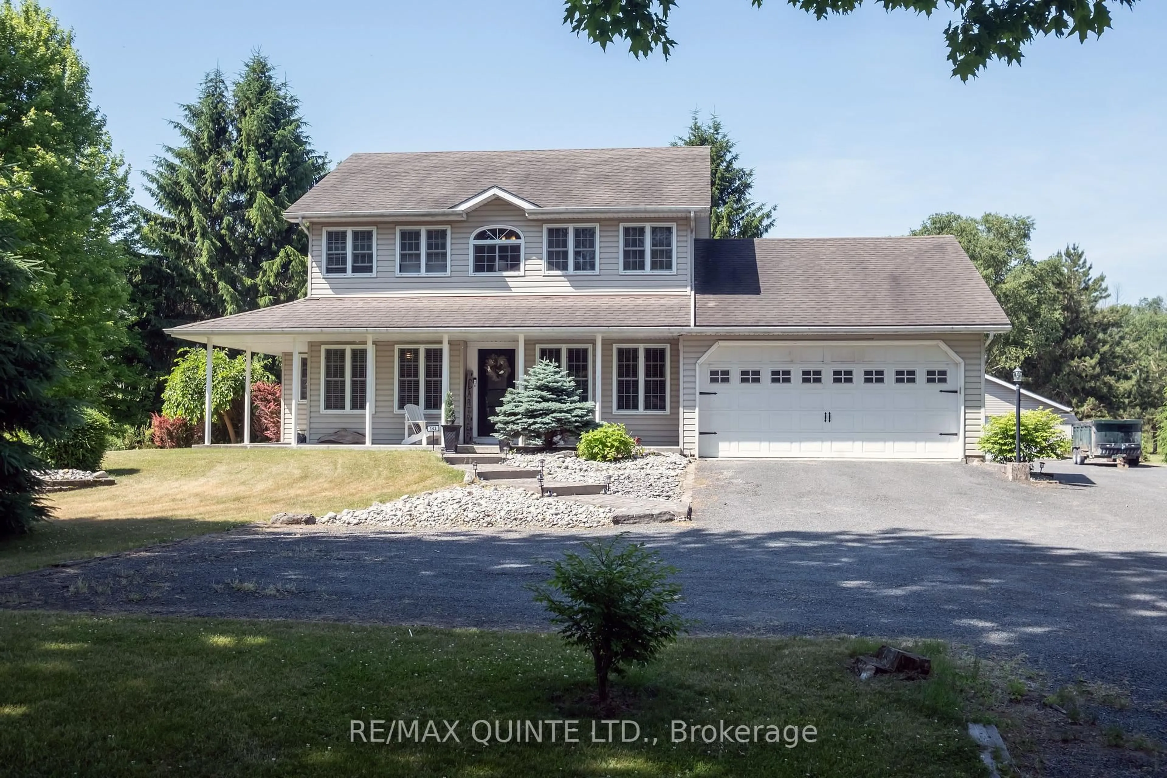 A pic from outside/outdoor area/front of a property/back of a property/a pic from drone, water/lake/river/ocean view for 143 Taft Rd, Prince Edward County Ontario K0K 1L0