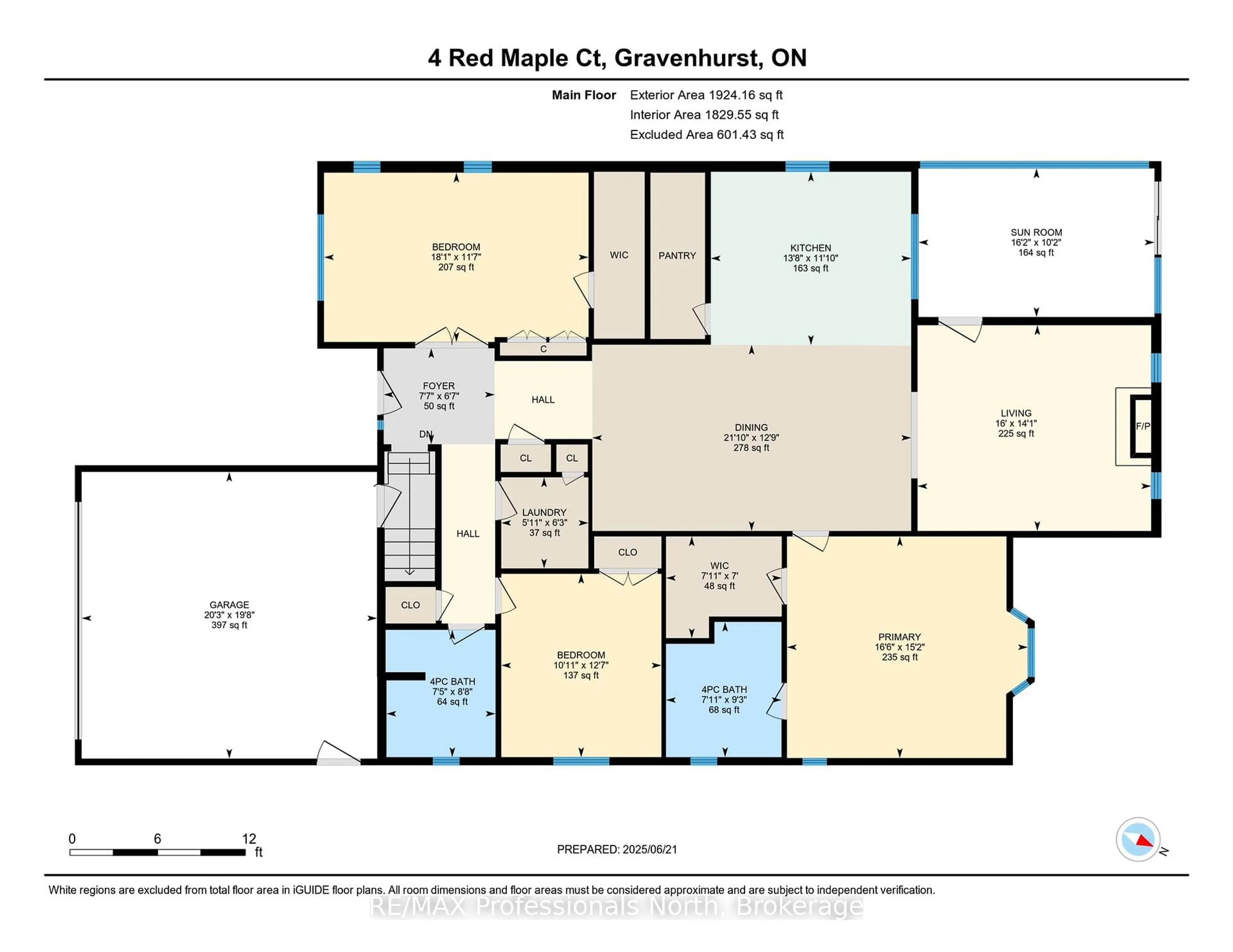 Floor plan for 4 Red Maple Crt, Gravenhurst Ontario P1P 0A3