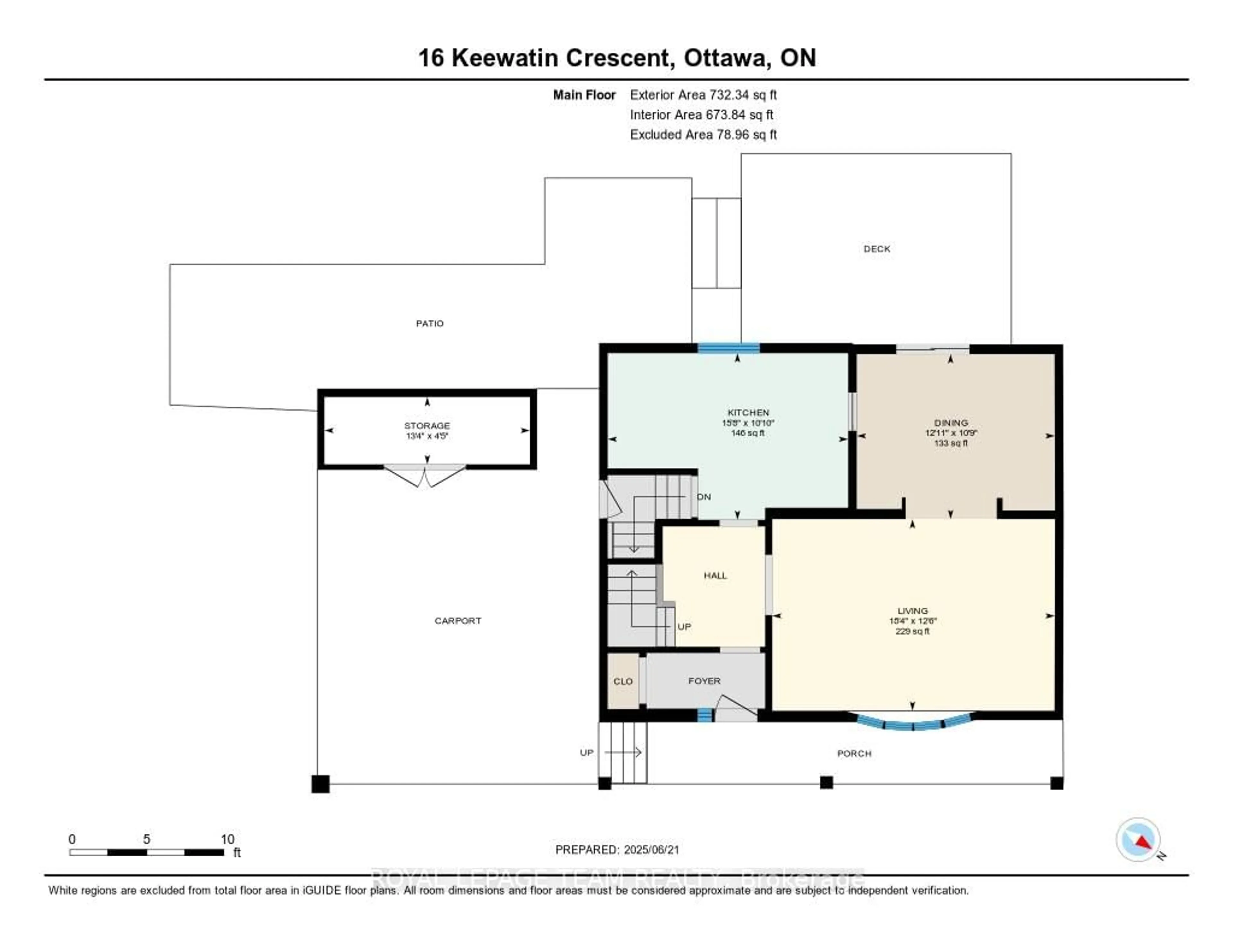 Floor plan for 16 Keewatin Cres, Ottawa Ontario K2E 6Z1