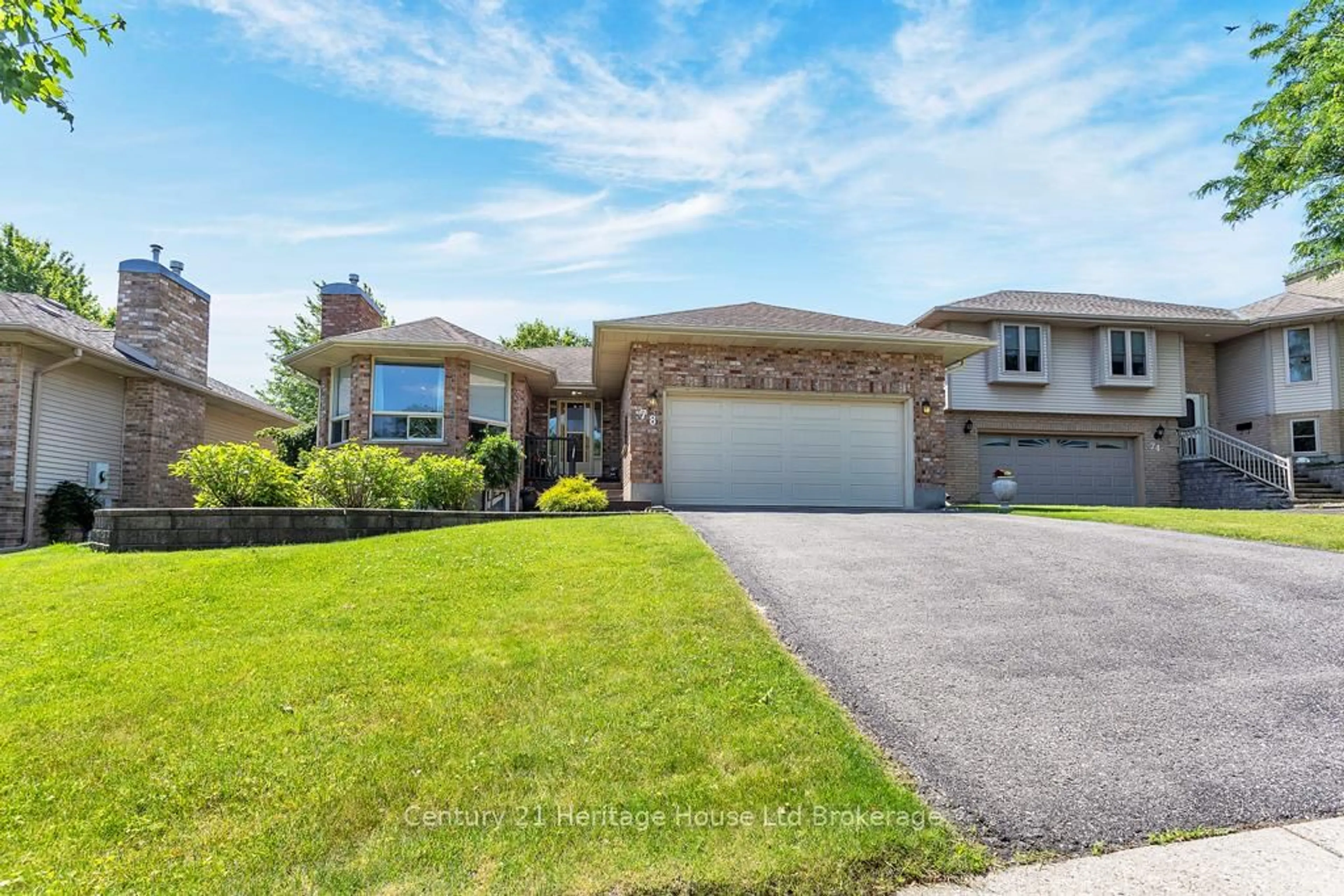 Home with brick exterior material, street for 78 Hodgins Cres, Woodstock Ontario N4V 1A8