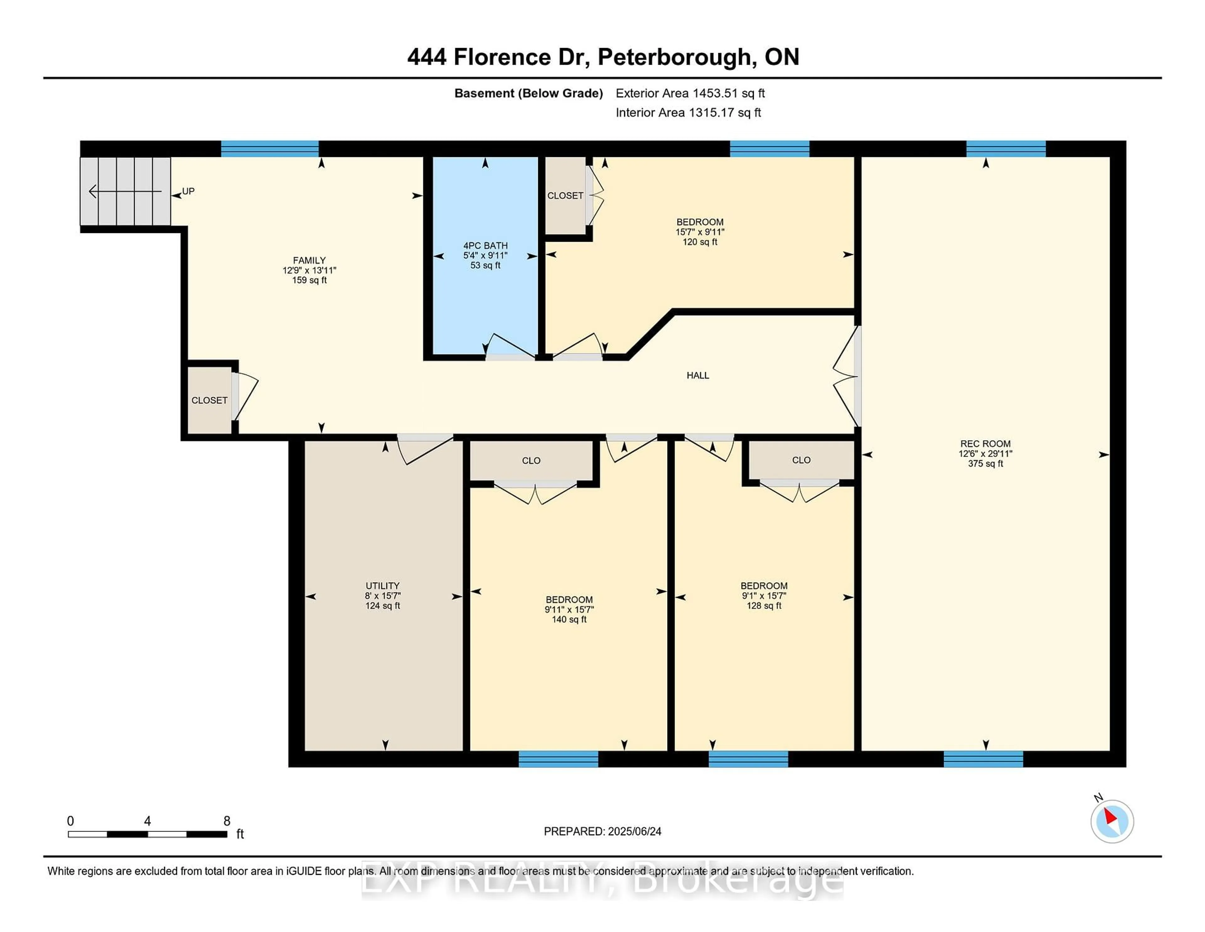 Floor plan for 444 Florence Dr, Peterborough North Ontario K9J 0J1