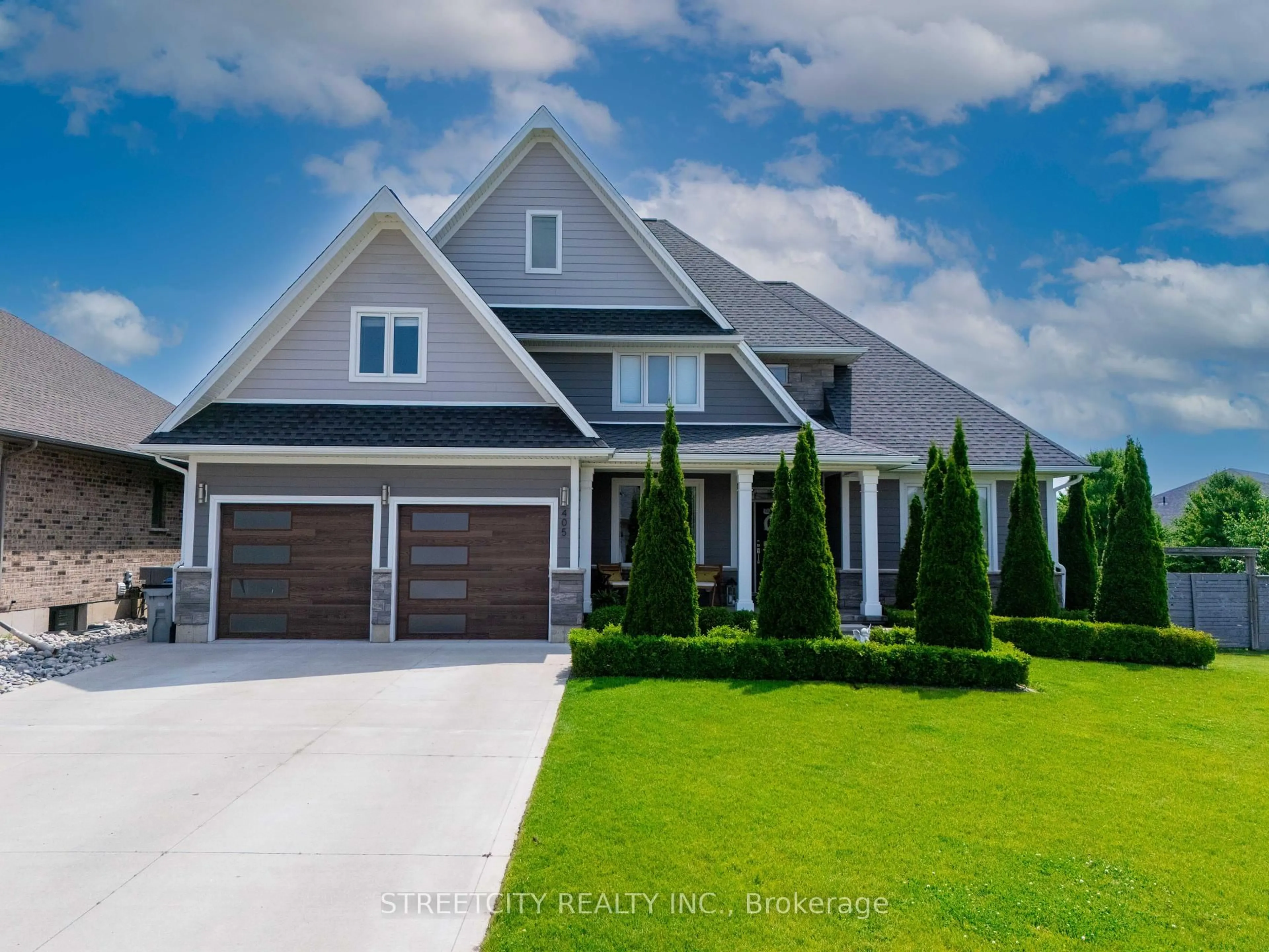 Home with brick exterior material, street for 405 Darcy Dr, Strathroy-Caradoc Ontario N7G 0A4