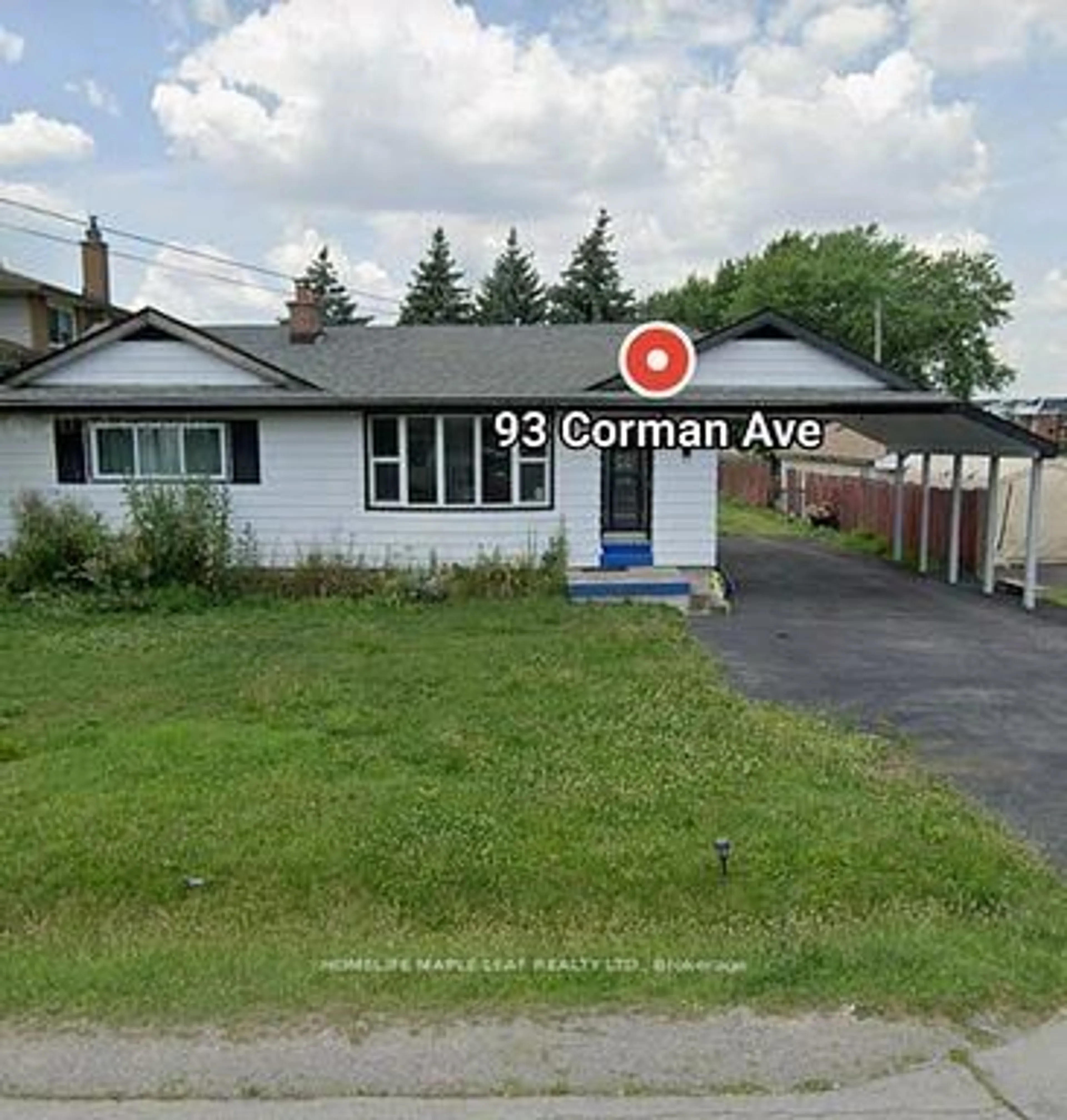 Home with vinyl exterior material, street for 93 Corman Ave, Hamilton Ontario L8G 3W3
