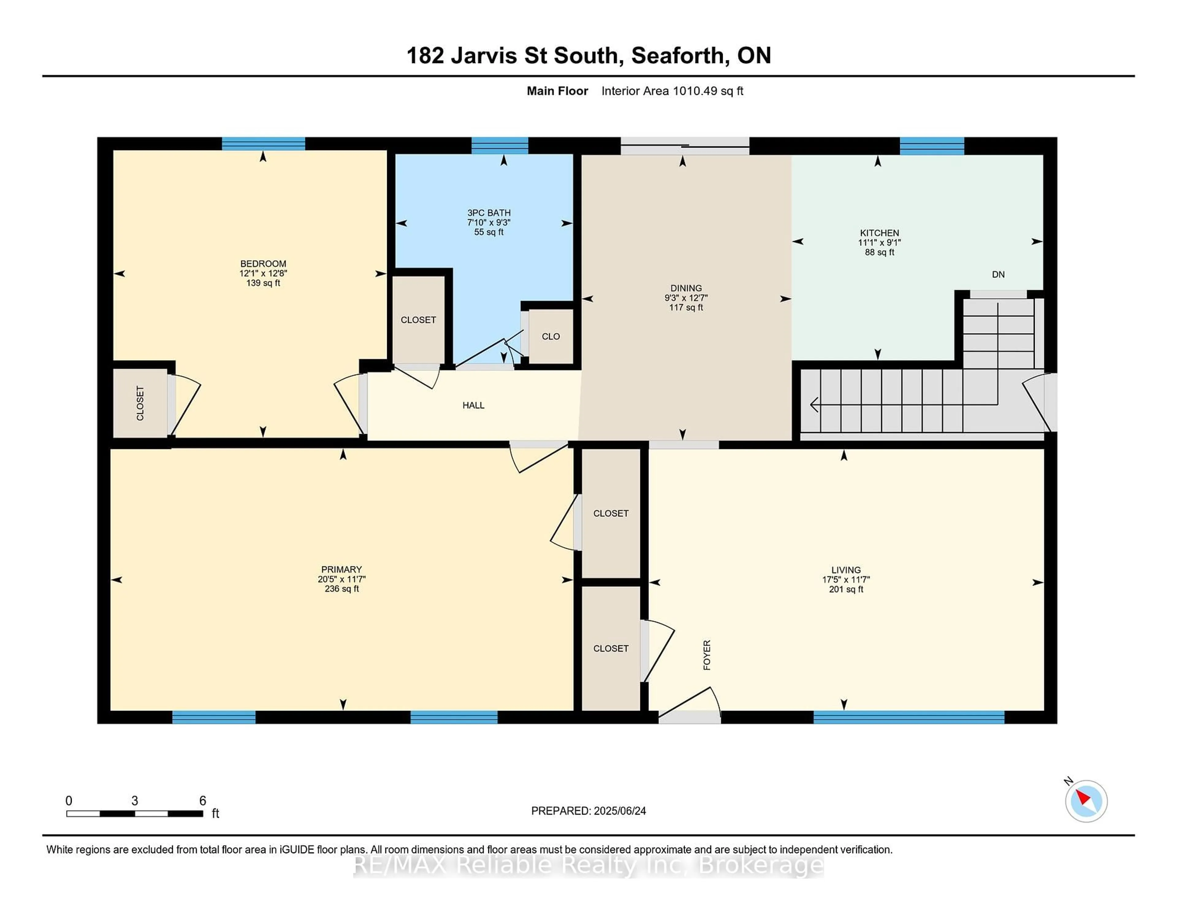 Floor plan for 182 Jarvis St, Huron East Ontario N0K 1W0
