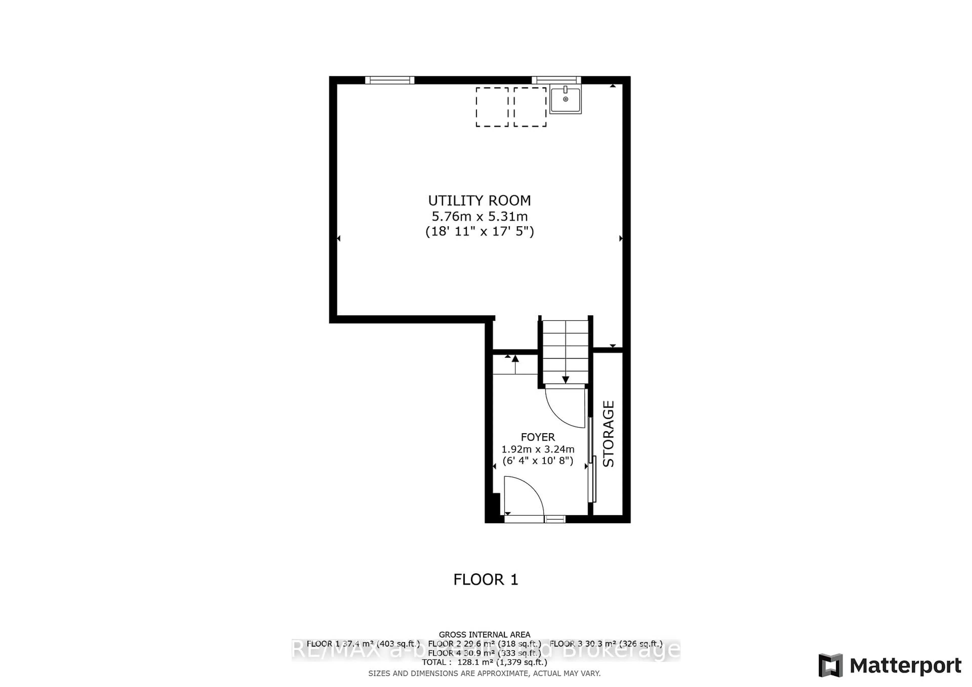 Floor plan for 279 Bluevale St #79, Waterloo Ontario N2J 4L8