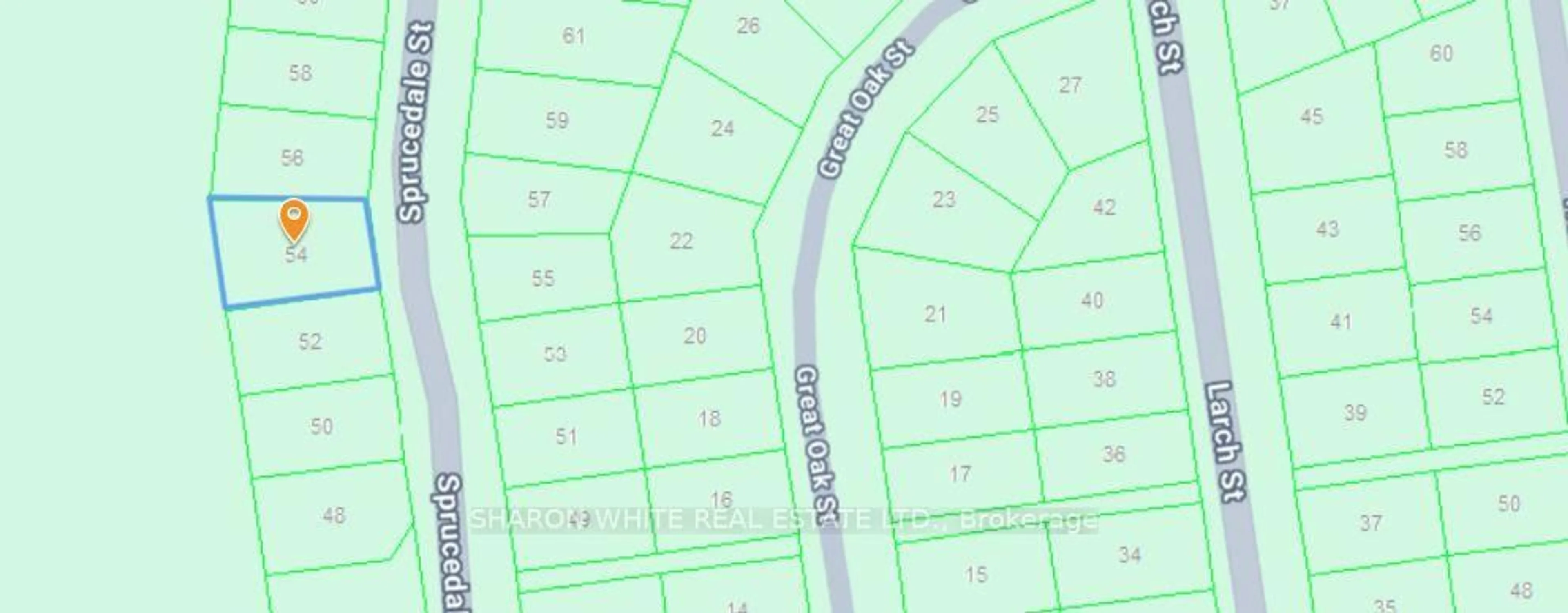 Picture of a map for 54 Sprucedale St St, Highlands East Ontario K0L 1M0