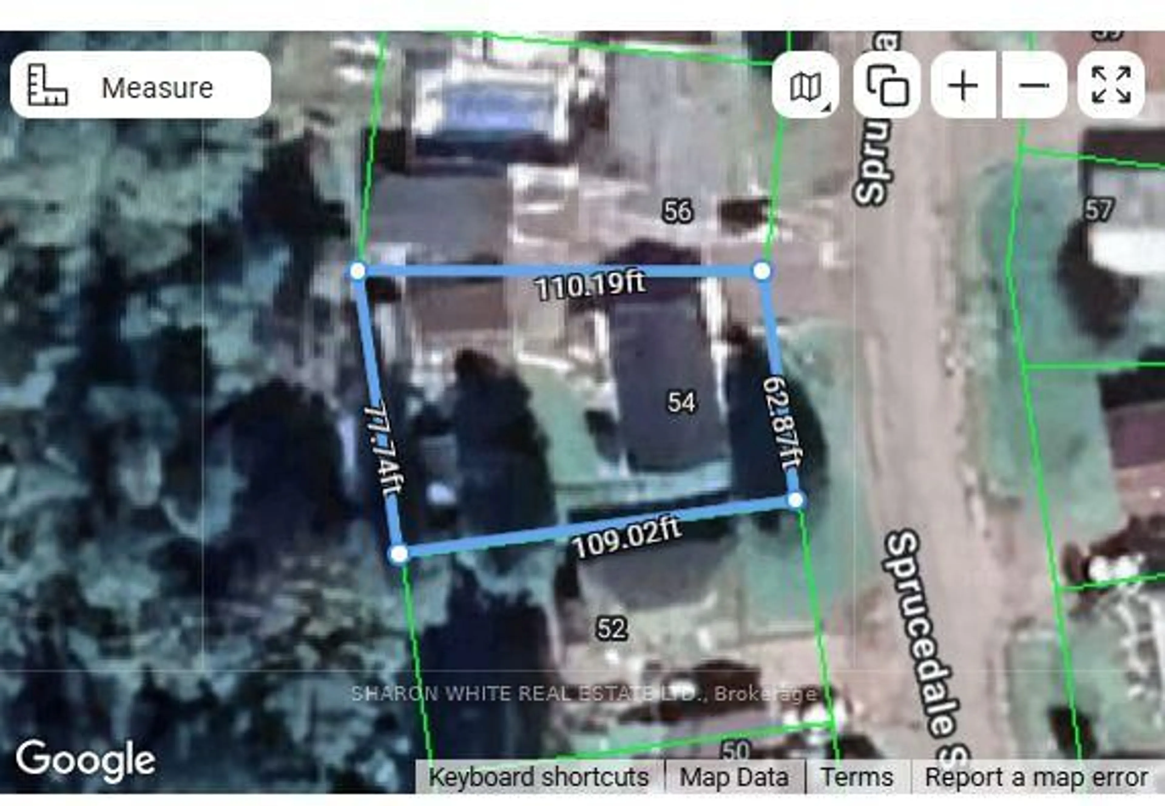 A pic from outside/outdoor area/front of a property/back of a property/a pic from drone, street for 54 Sprucedale St St, Highlands East Ontario K0L 1M0