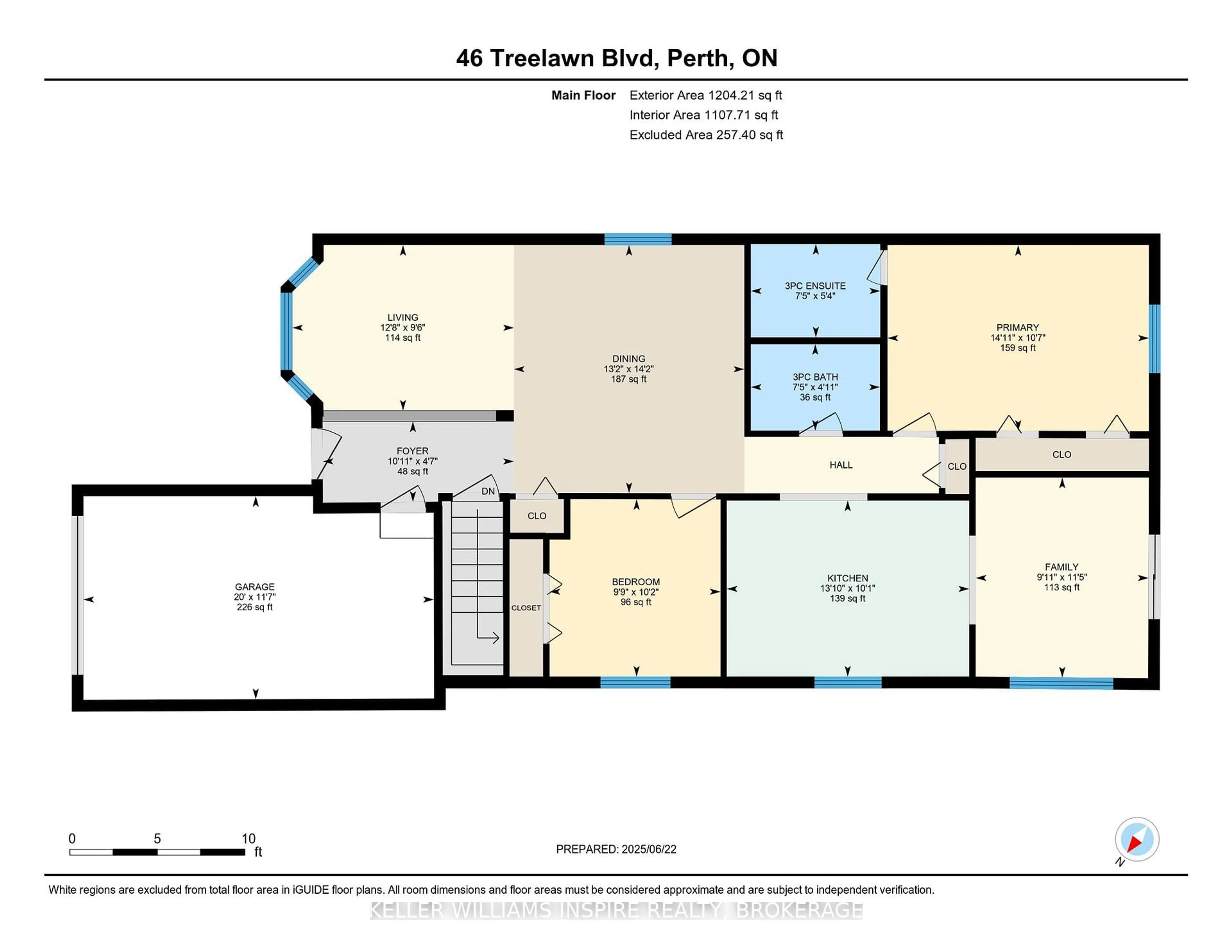 Floor plan for 46 TREELAWN Blvd, Perth Ontario K7H 3P1