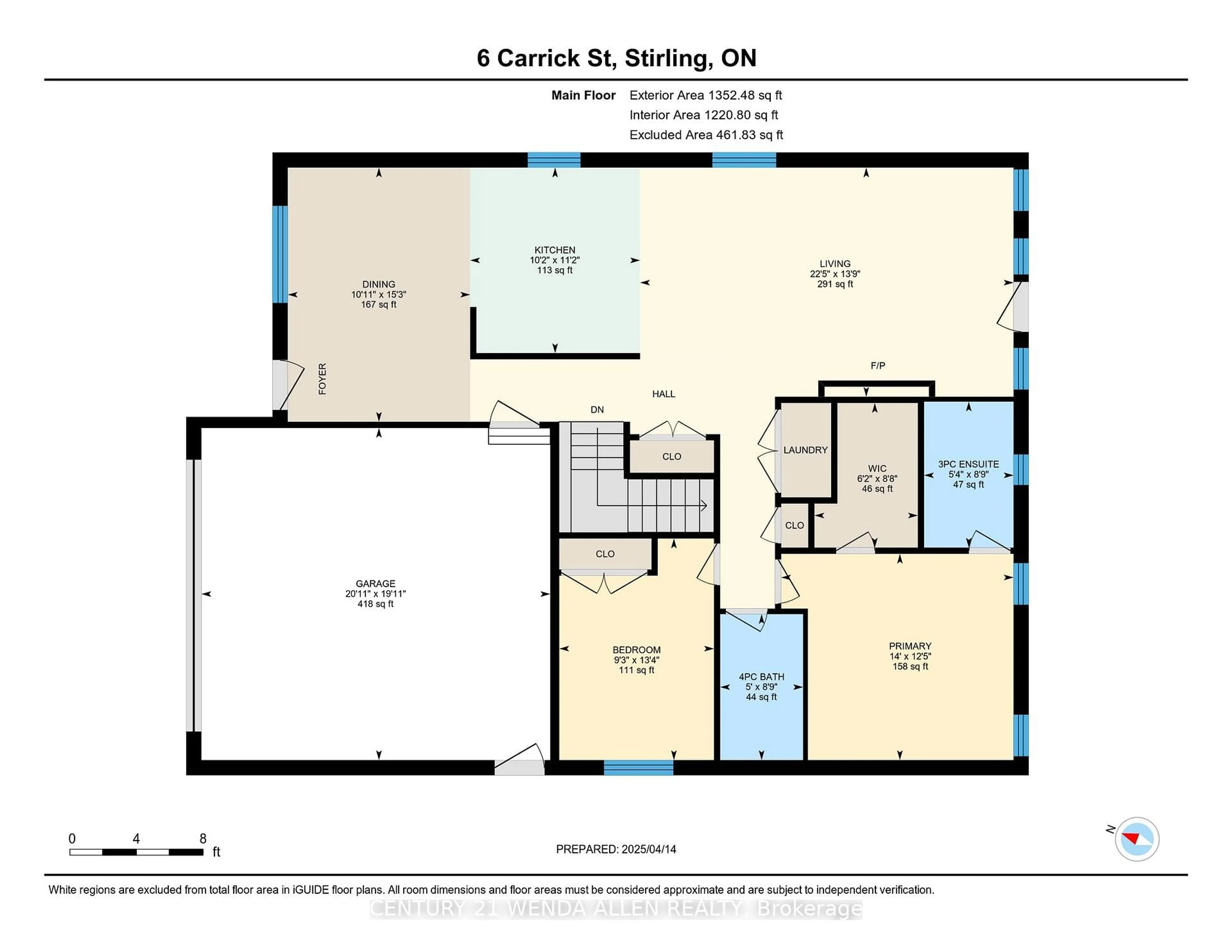 Floor plan for 6 Carrick St, Stirling Ontario K0K 3E0