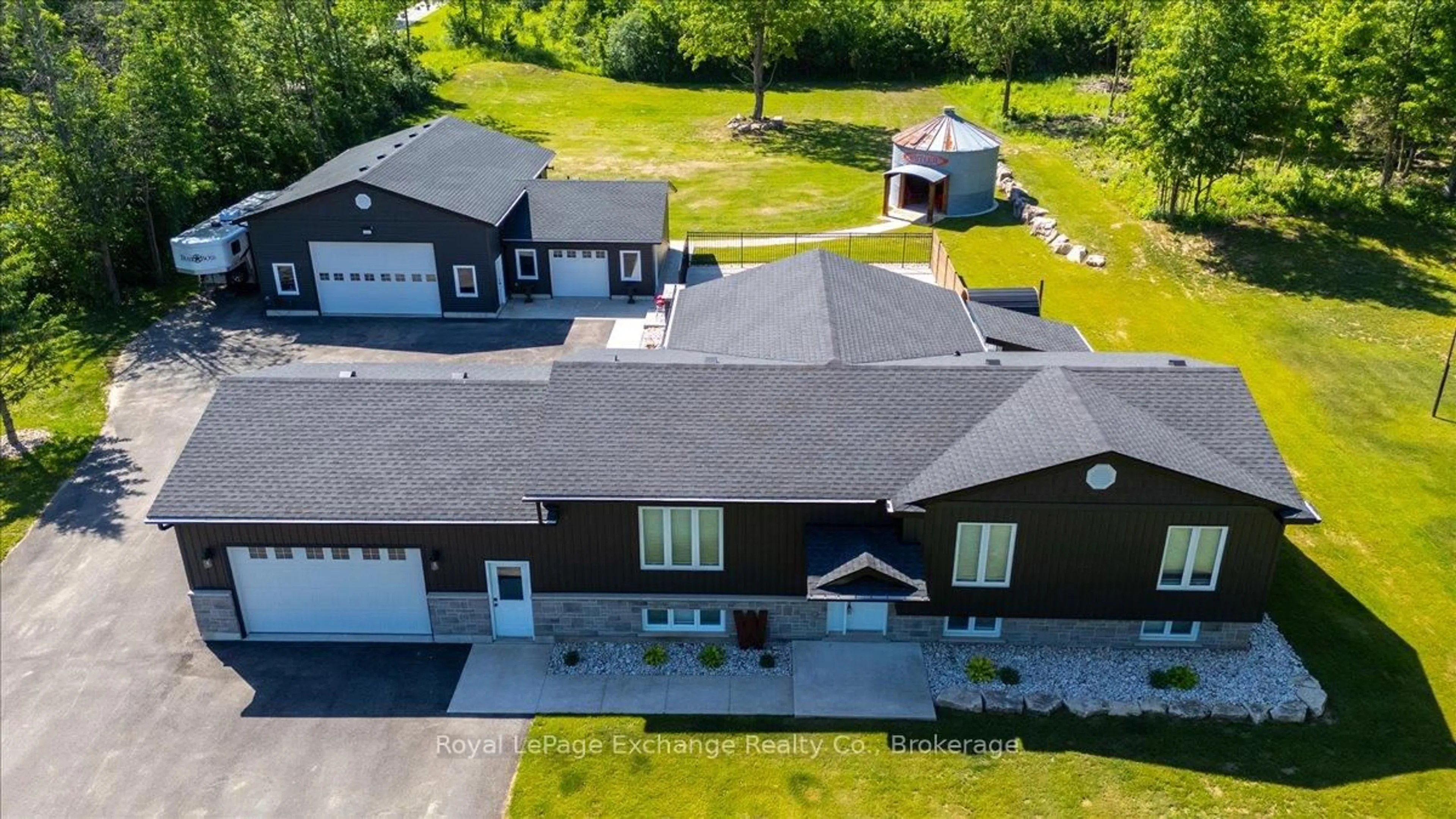 A pic from outside/outdoor area/front of a property/back of a property/a pic from drone, building for 240049 Wilcox Sdrd, Georgian Bluffs Ontario N4K 5N7