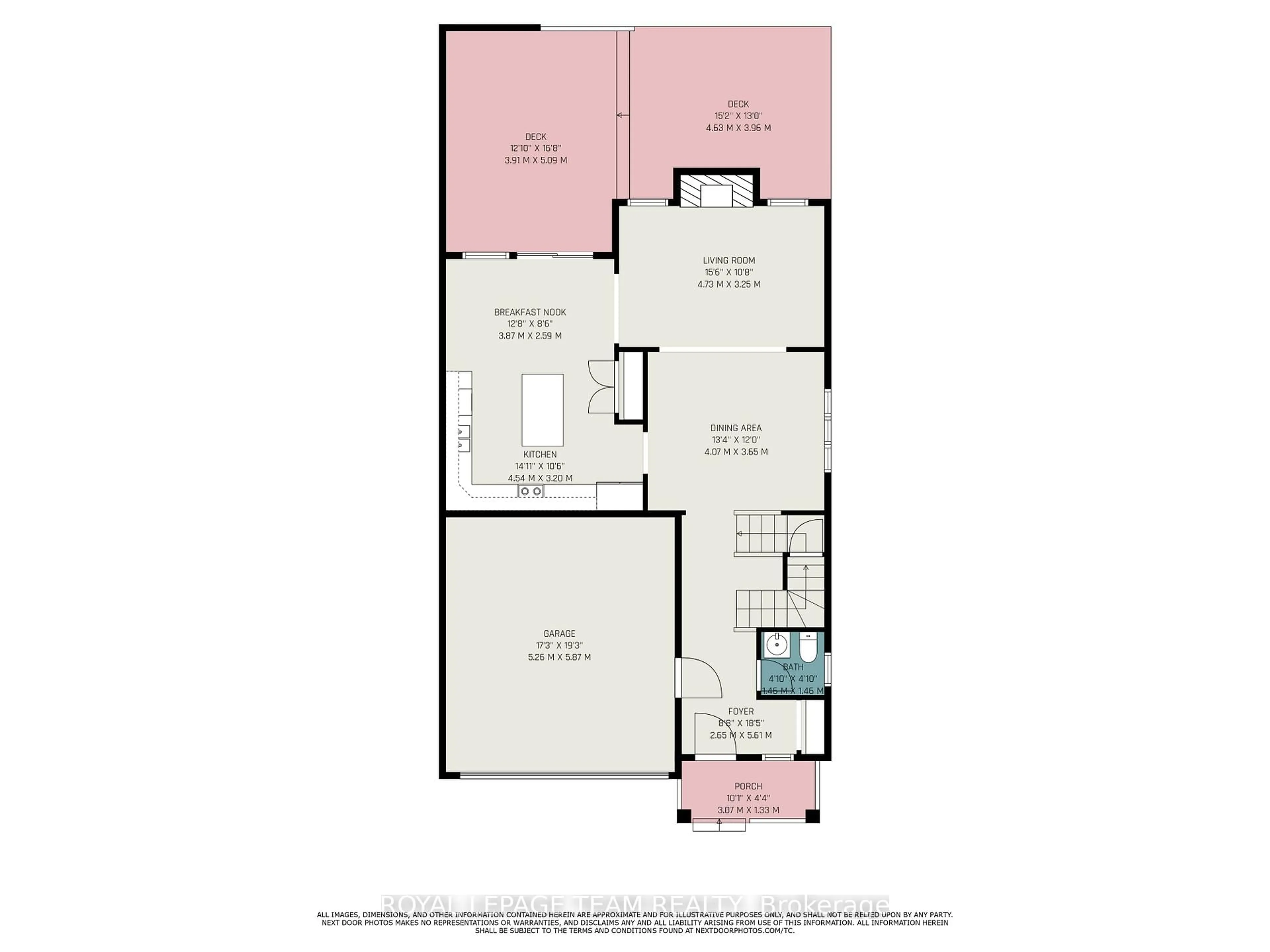 Floor plan for 91 Damselfly Way, Ottawa Ontario K2J 6C4