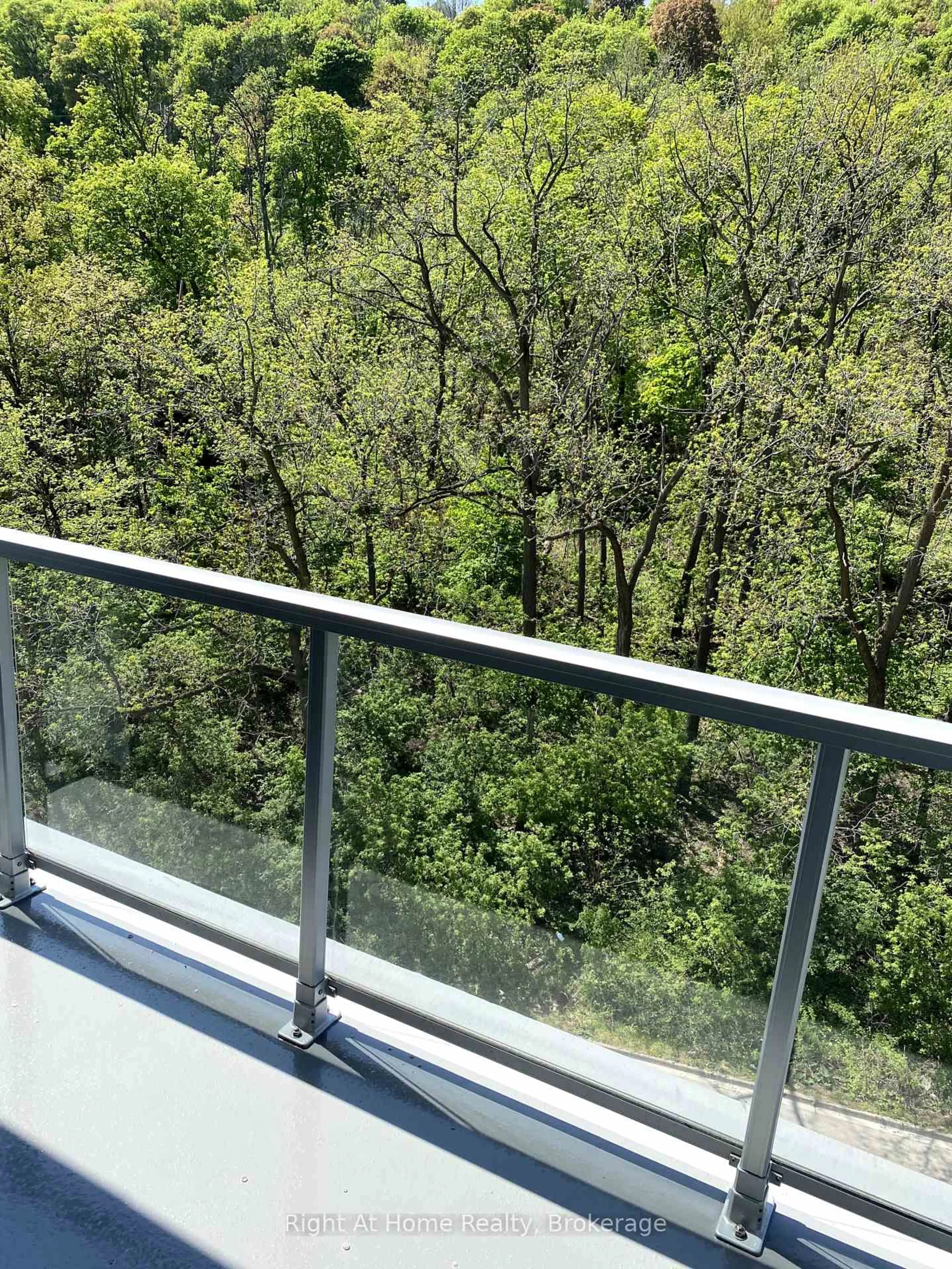 Balcony in the apartment, forest/trees view for 455 Charlton Ave #606, Hamilton Ontario L8N 0B2