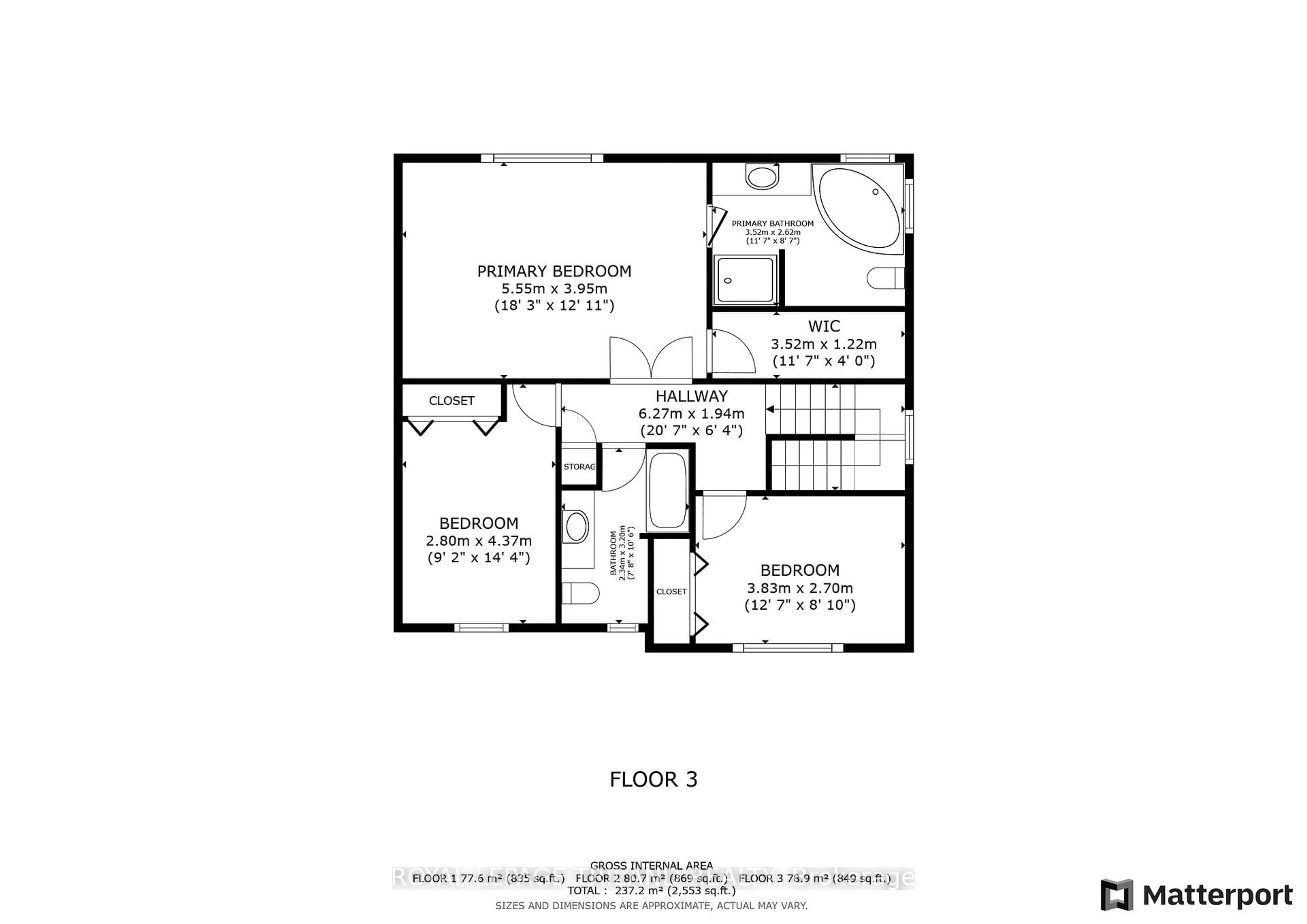 Floor plan for 1812 Bayswater Cres, London North Ontario N6G 5N1