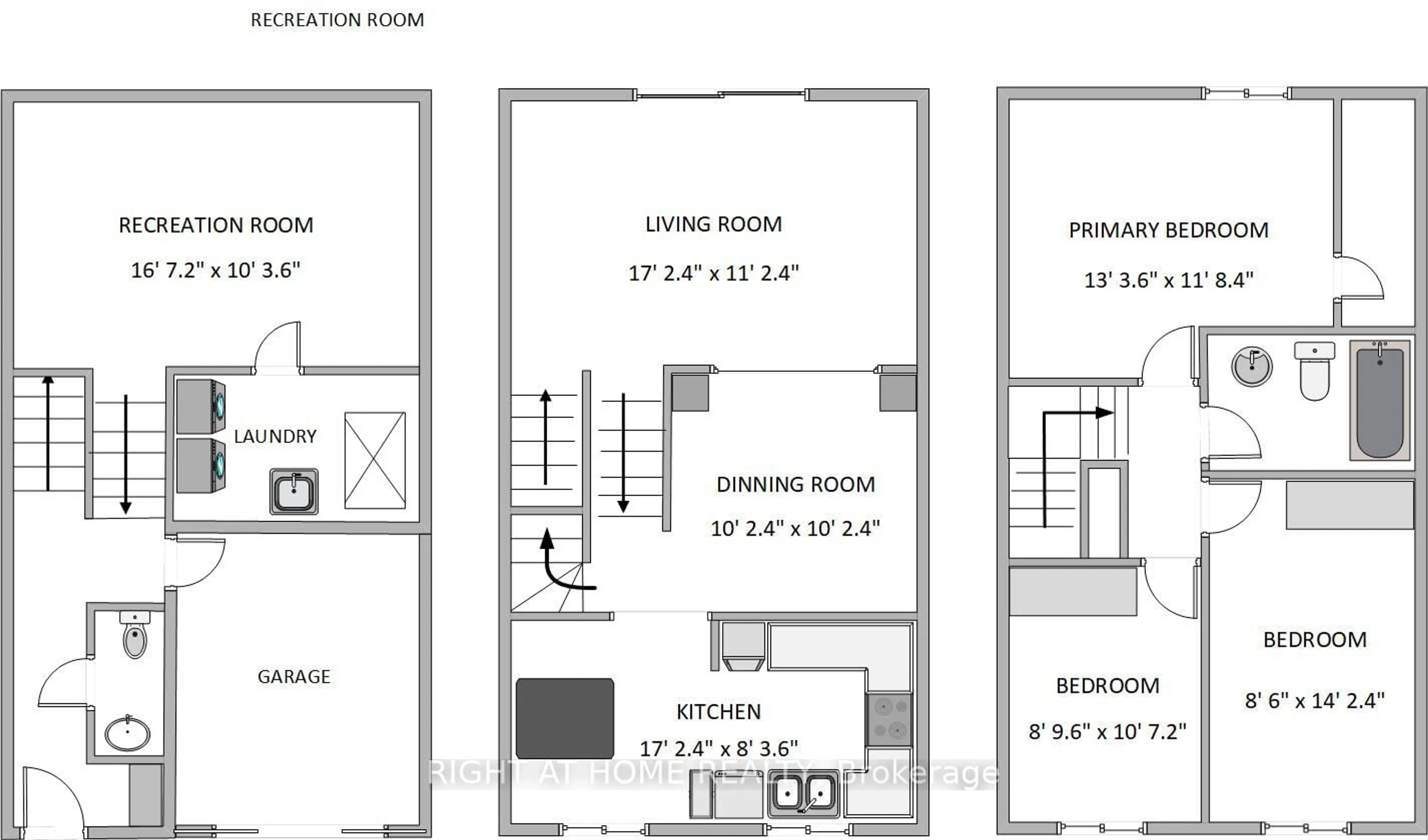 Floor plan for 11 Harrisford St #68, Hamilton Ontario L8K 6L7