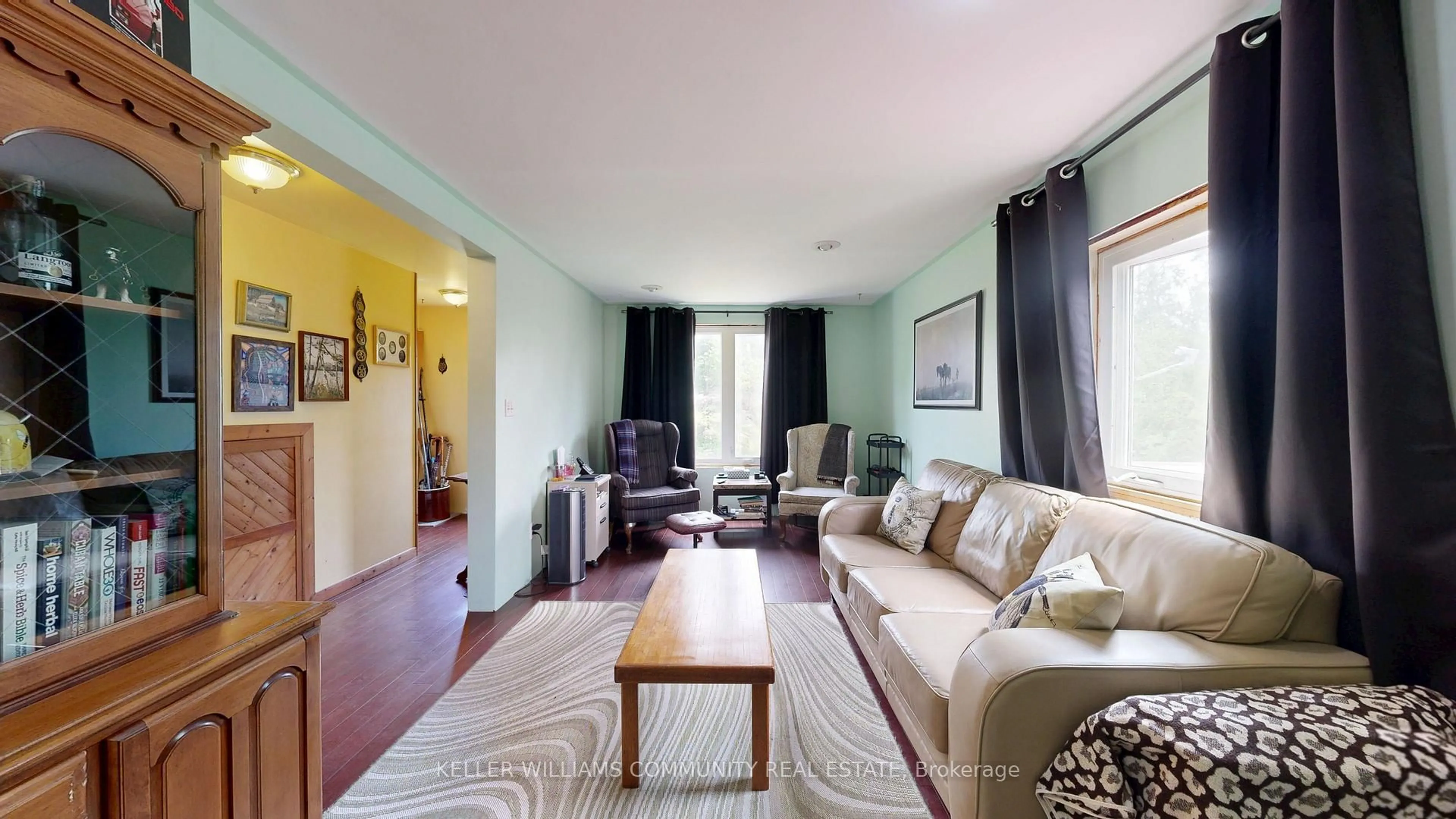 Living room with furniture, wood/laminate floor for 8814 County Rd 50 Rd, Havelock-Belmont-Methuen Ontario K0L 1Z0