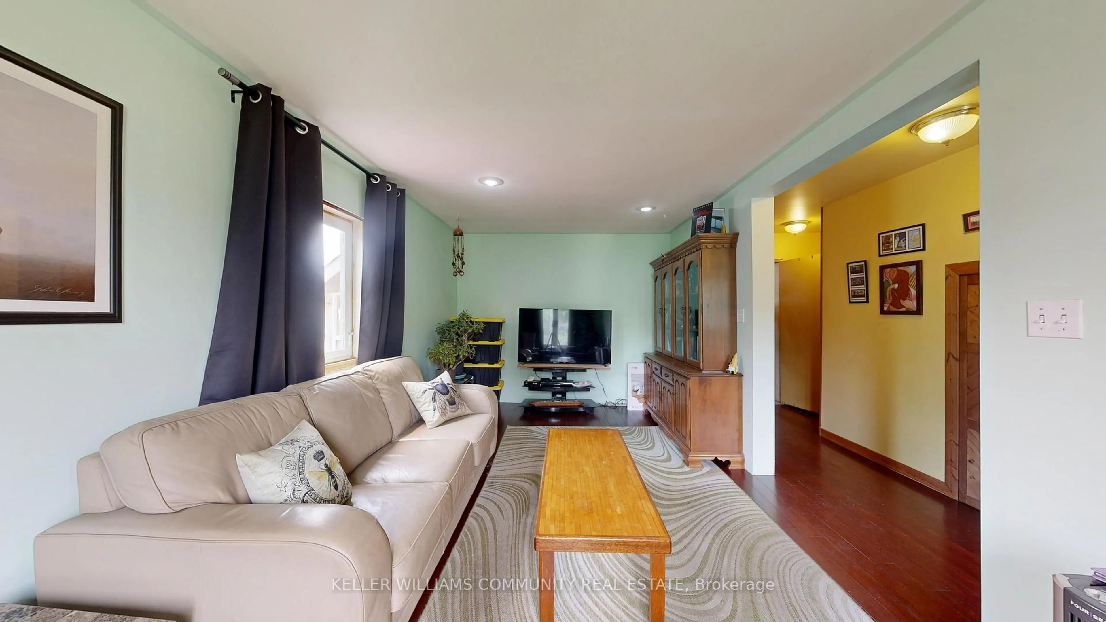 Living room with furniture, wood/laminate floor for 8814 County Rd 50 Rd, Havelock-Belmont-Methuen Ontario K0L 1Z0