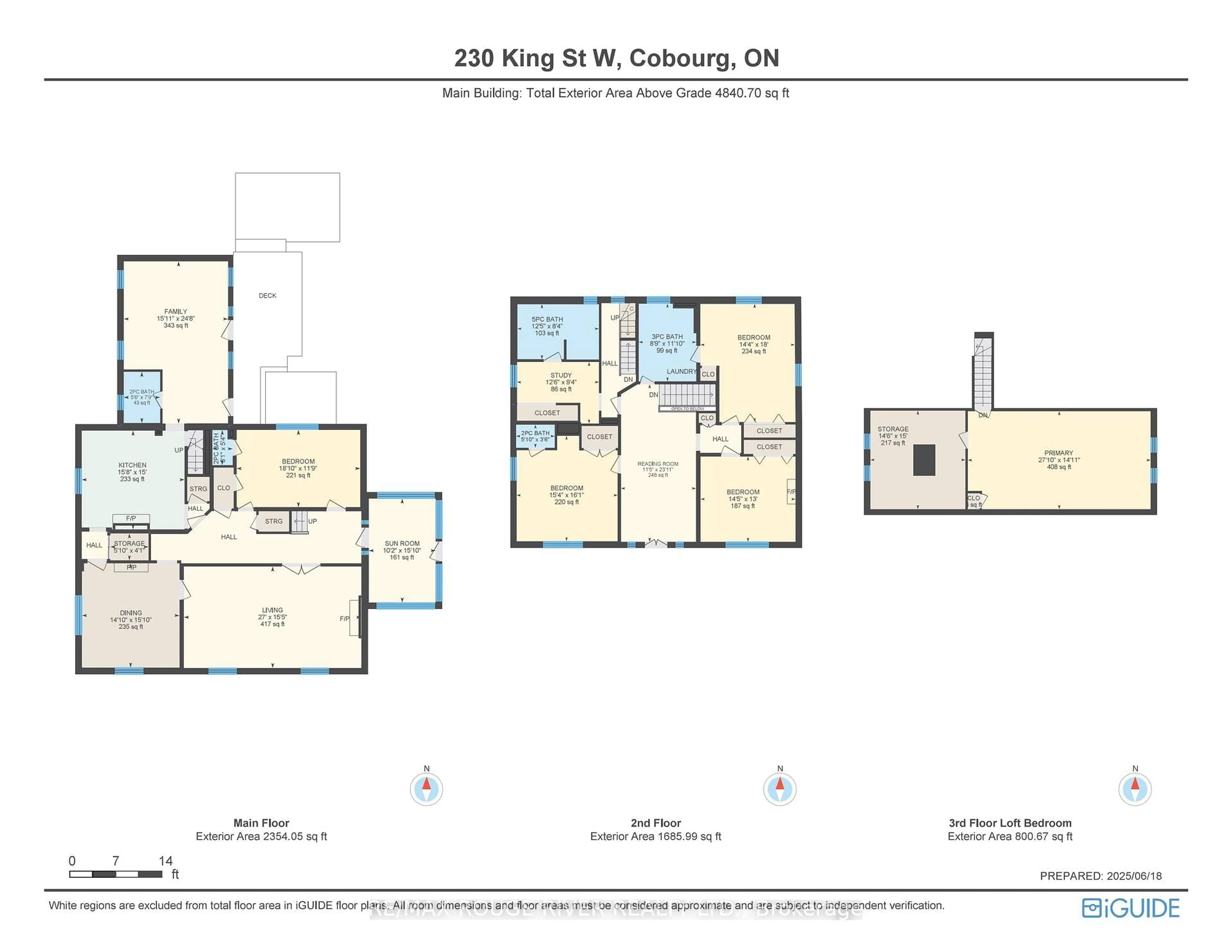 Floor plan for 230 King St, Cobourg Ontario K9A 2N3