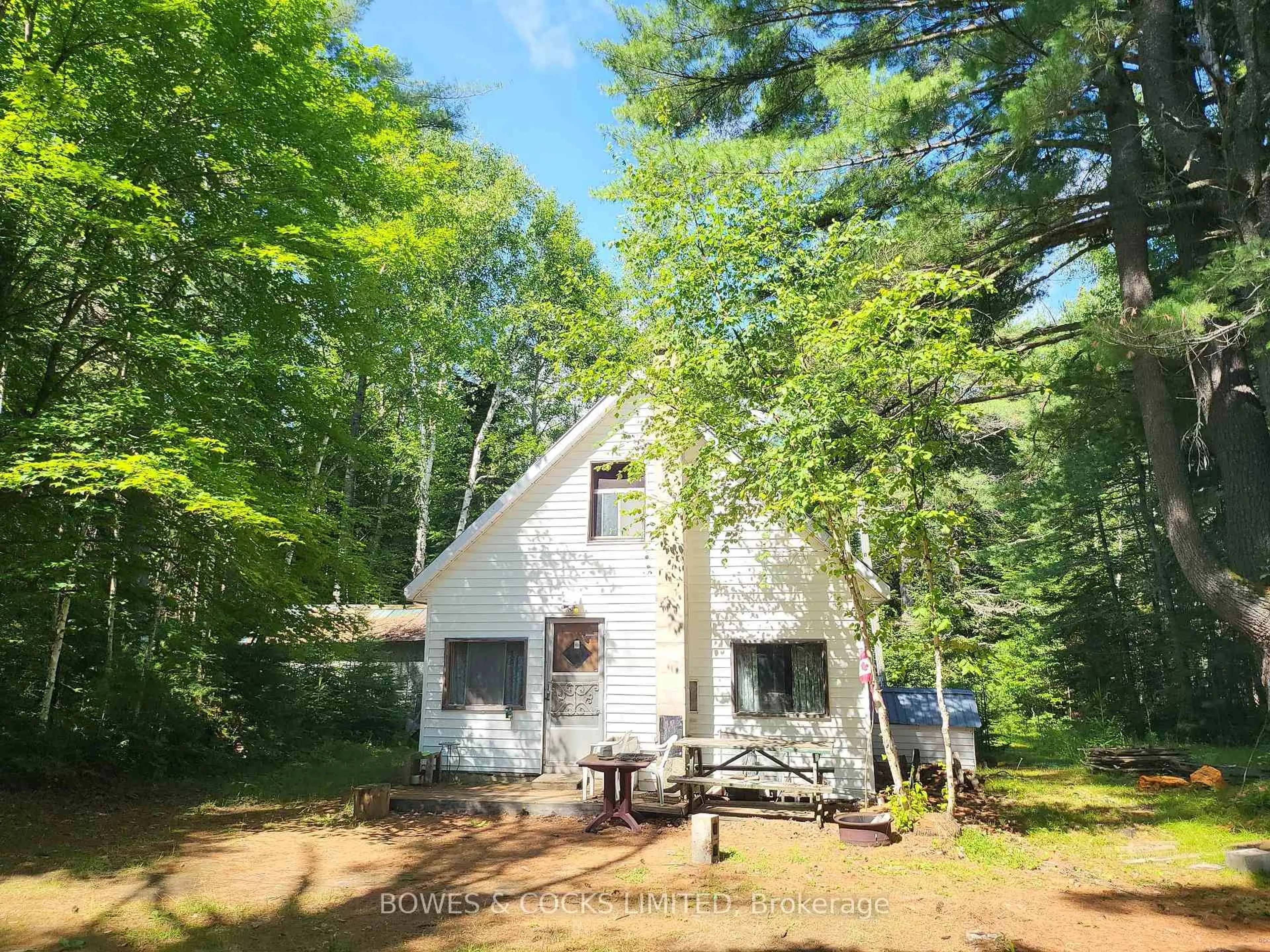 A pic from outside/outdoor area/front of a property/back of a property/a pic from drone, forest/trees view for 24 Robinson Rd, Maynooth Ontario K0L 2S0