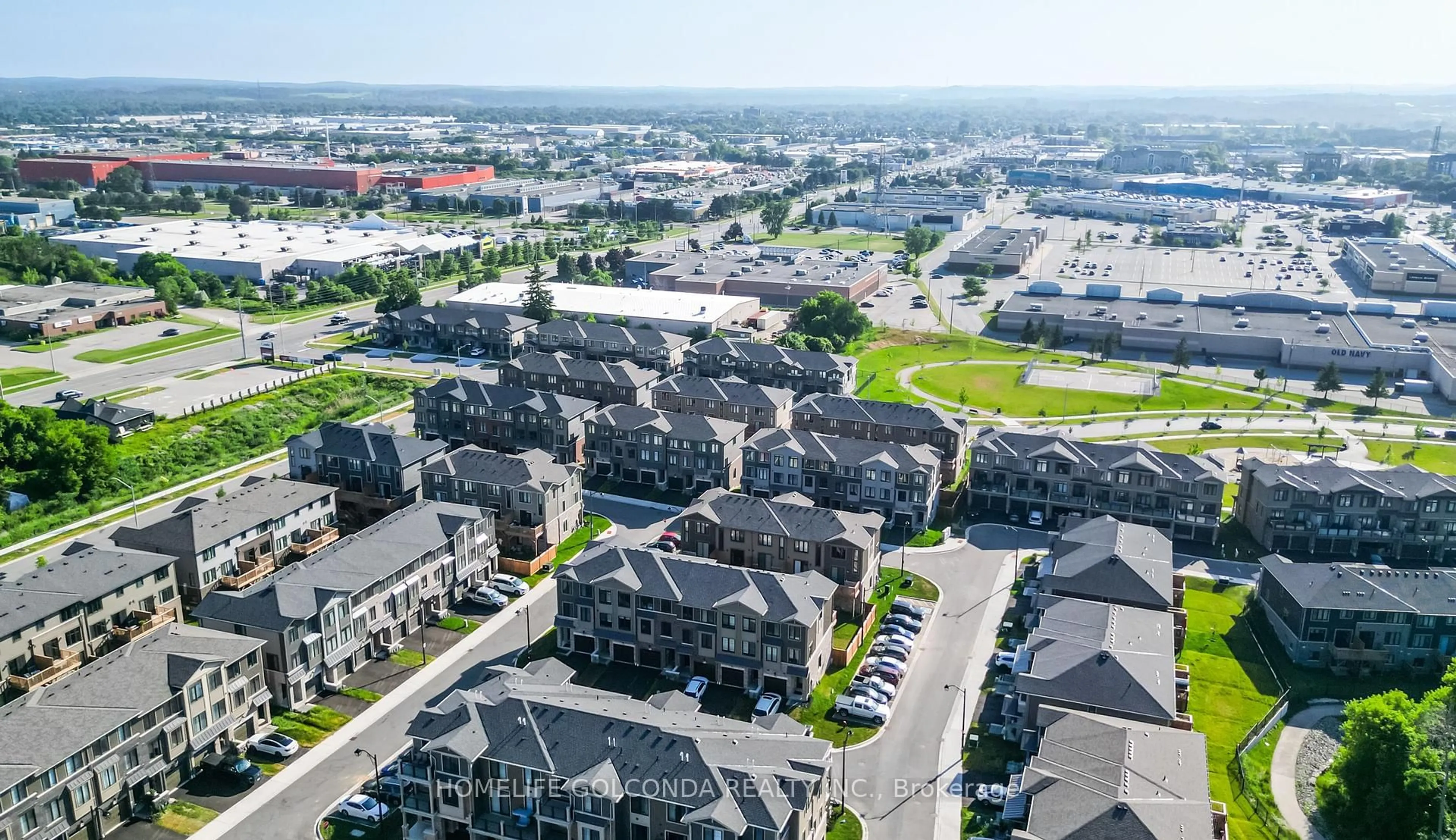 A pic from outside/outdoor area/front of a property/back of a property/a pic from drone, street for 10 Birmingham Dr. 133 Dr, Cambridge Ontario N1R 0C6