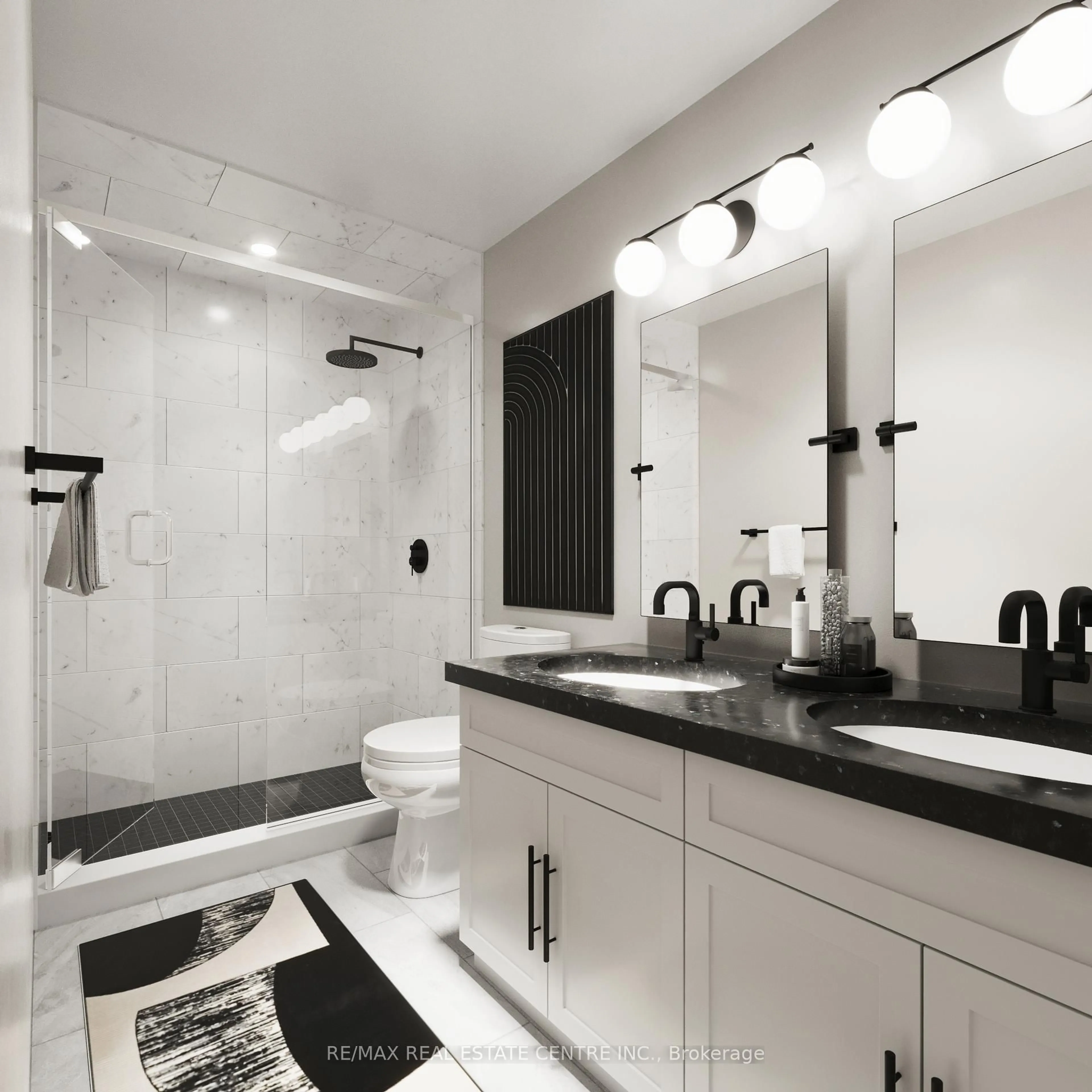 Contemporary bathroom, ceramic/tile floor for 229 Blair Creek Dr #3, Kitchener Ontario N2P 0G1